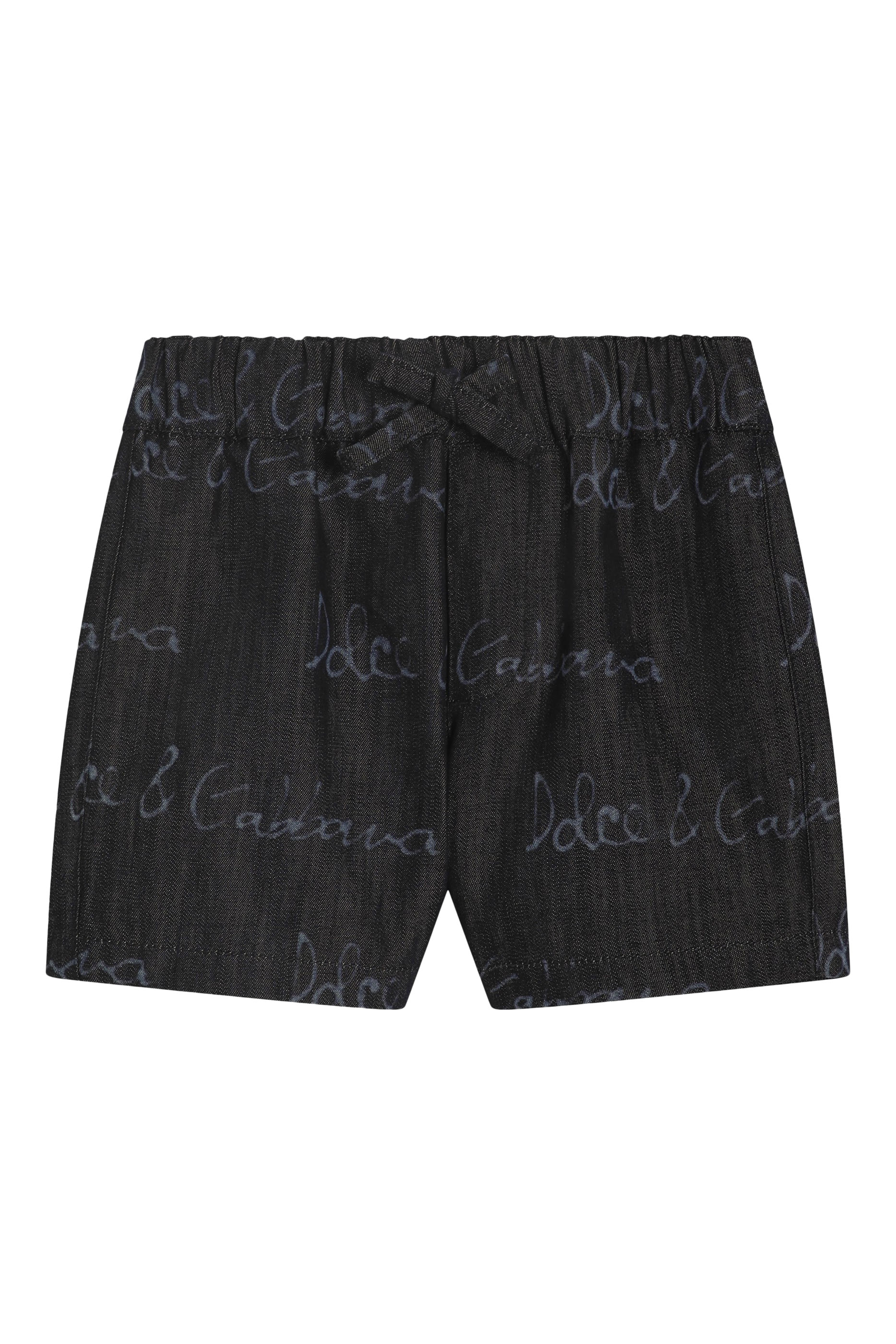 Kids All-Over Logo Print Shorts