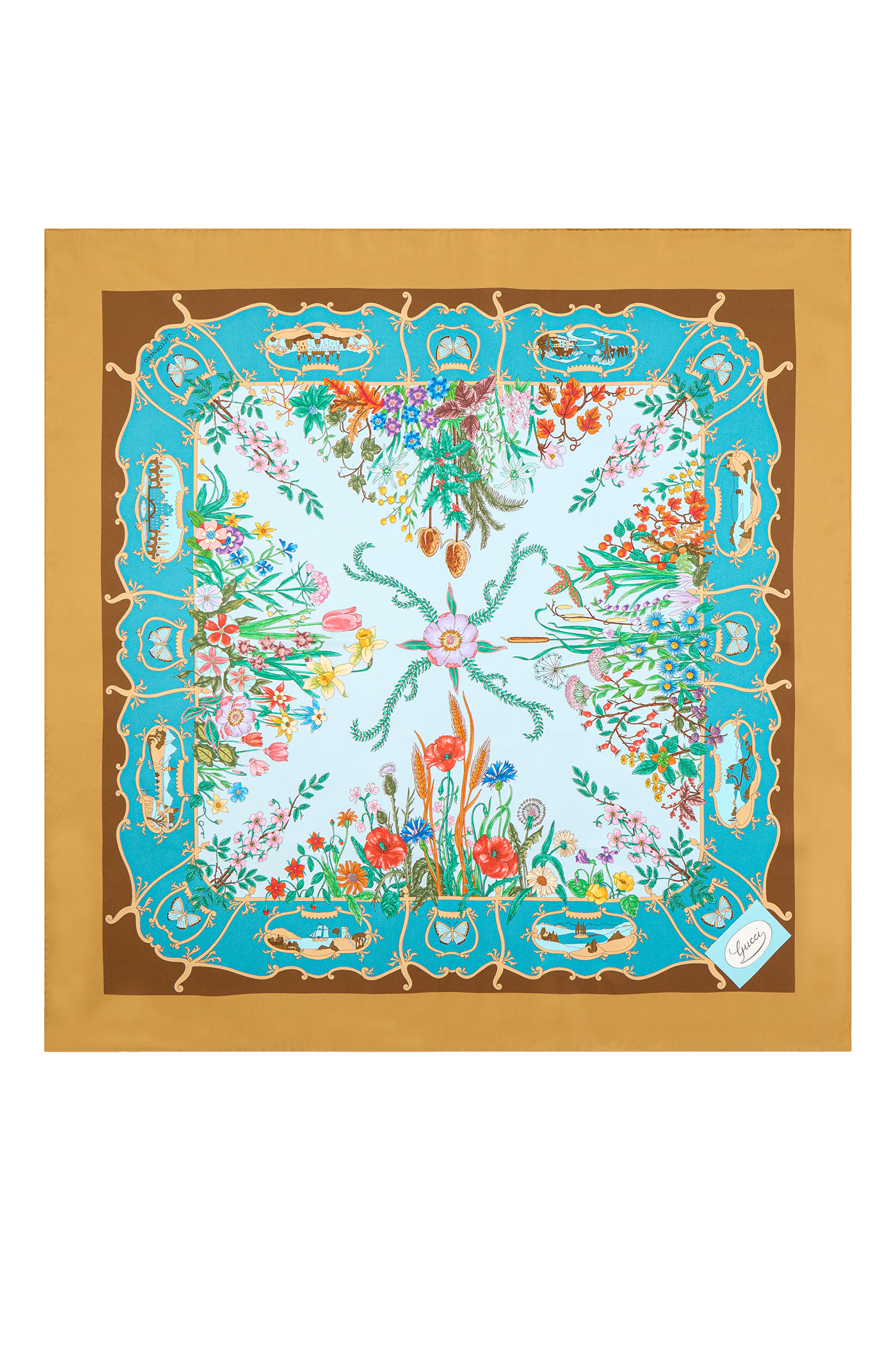  Printed Silk Twill Carré 