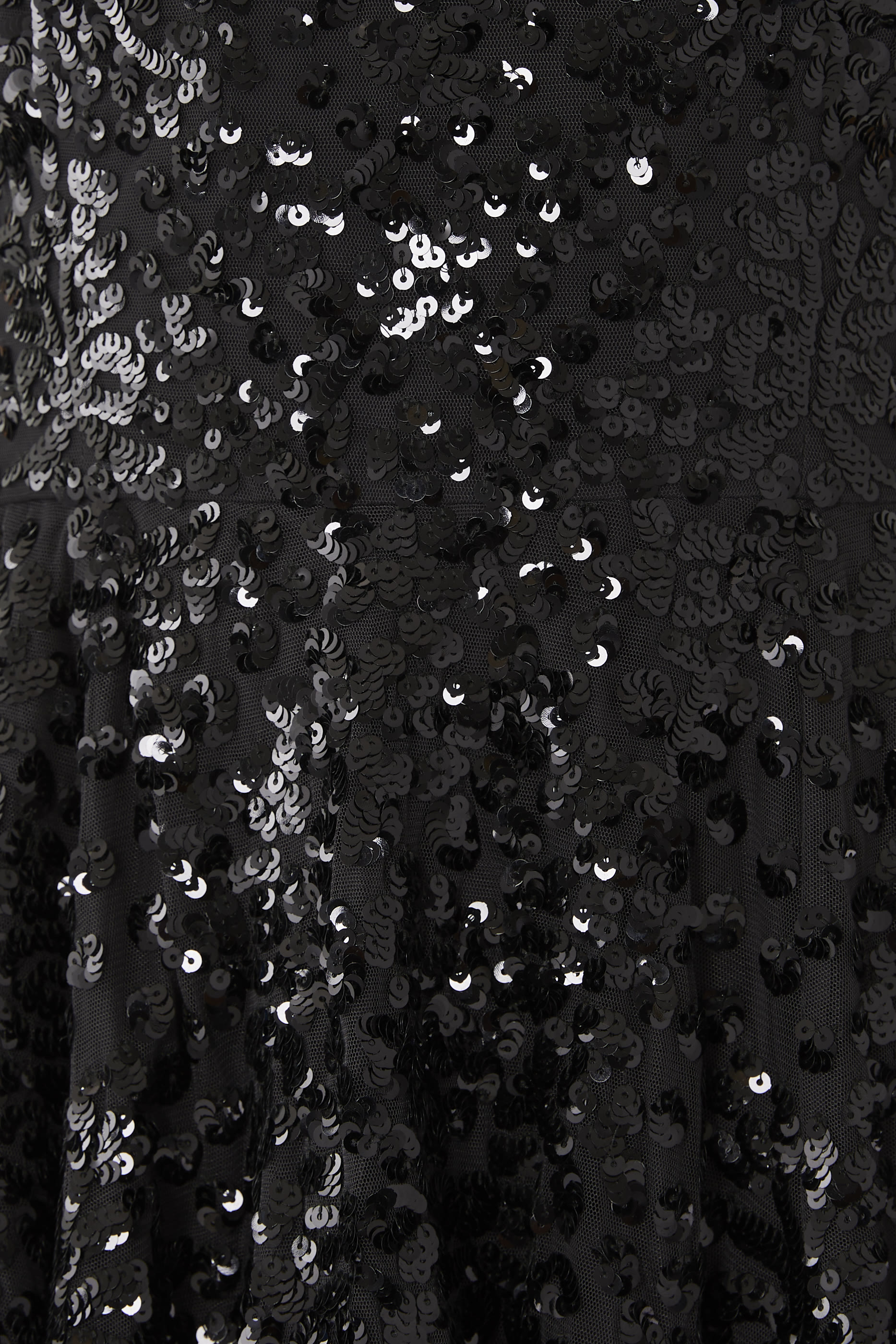 Sequin Wreath Off-Shoulder Micro Mini Dress