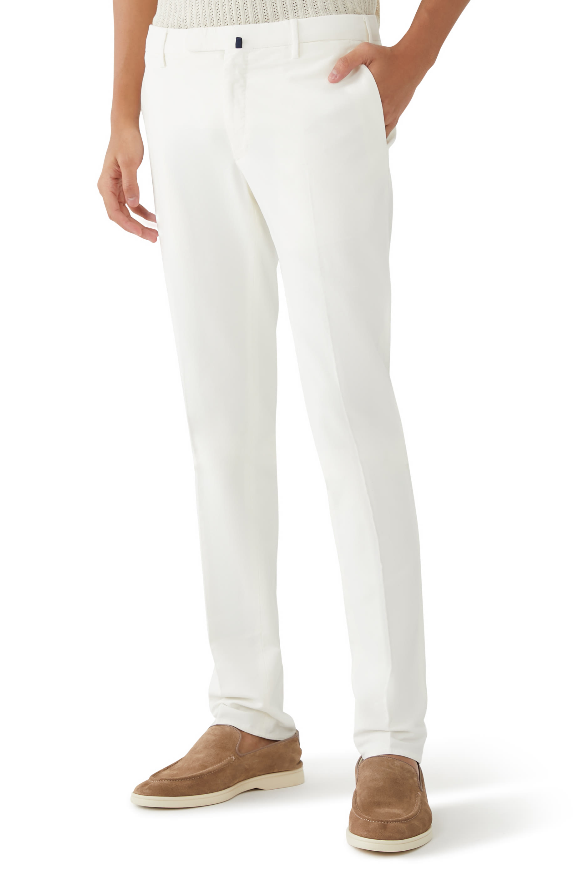 Slim-Fit Doeskin Trousers