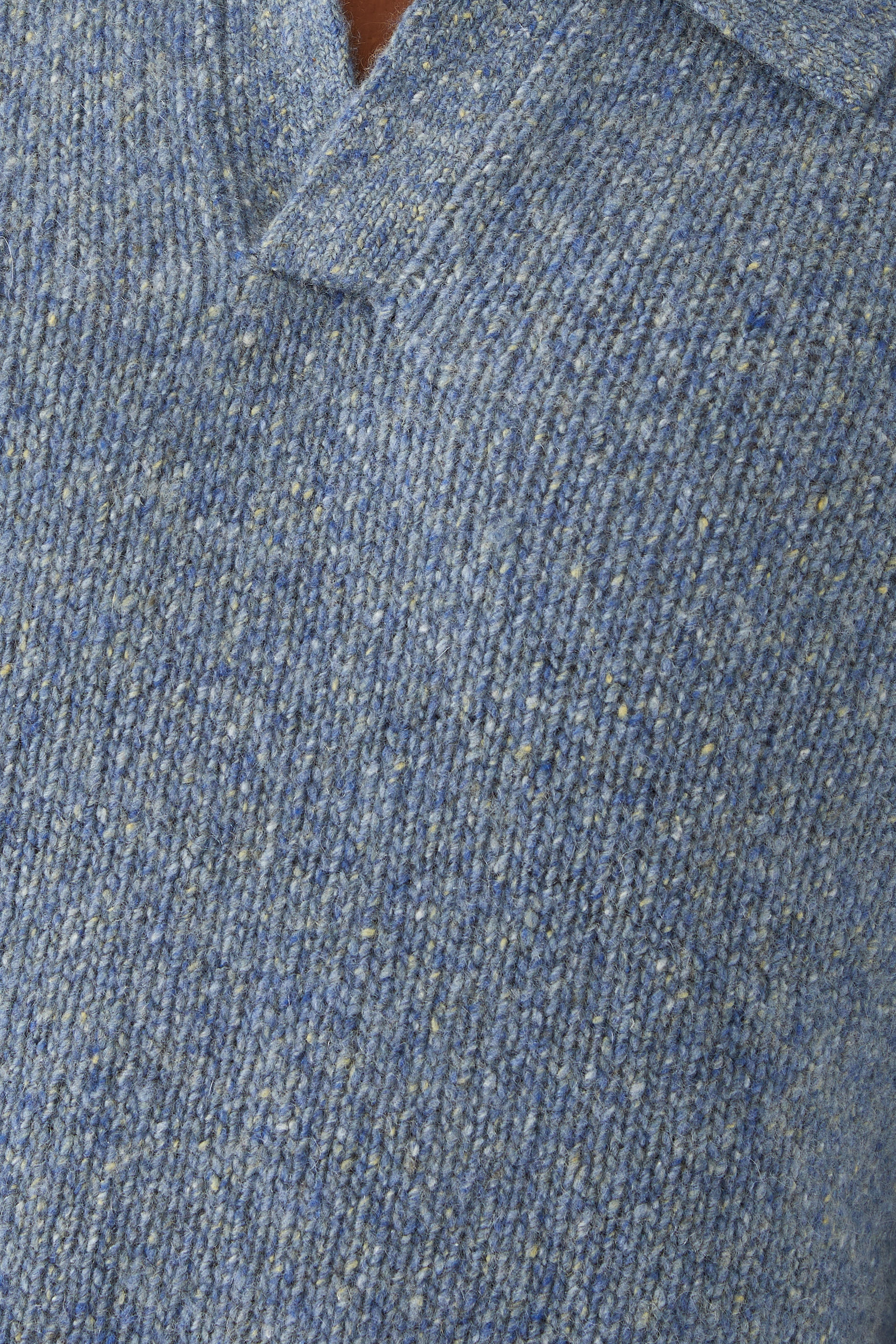 Split Mock Donegal Knit Polo