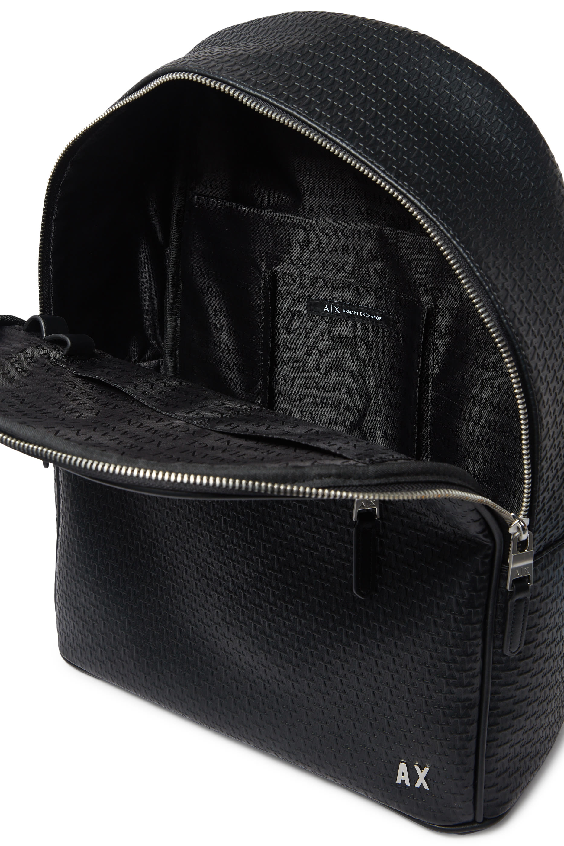 All-Over Embossed Logo Backpack