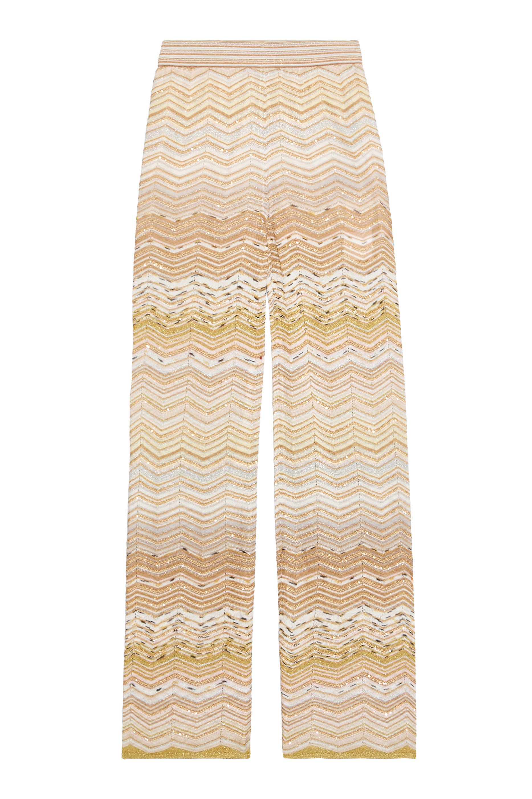 Chevron Lurex Sequinned Wide Leg Pants