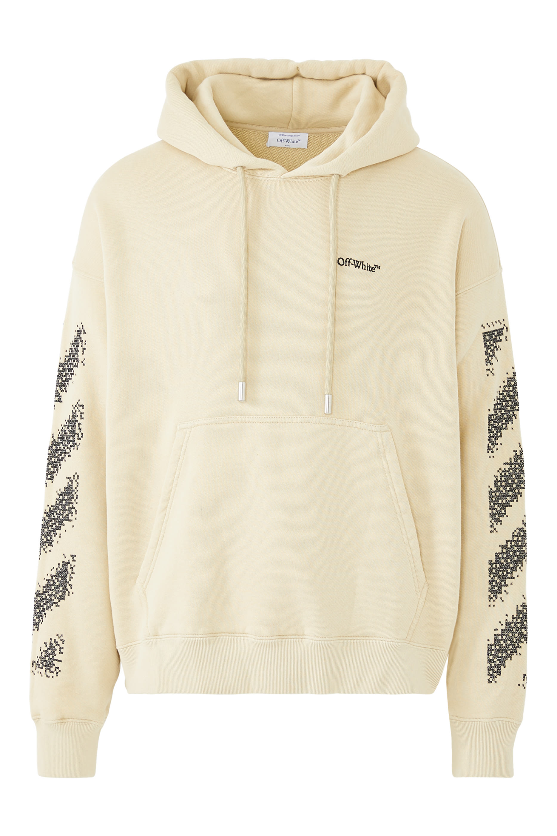 Buy Off-White Pixel Diag Skate Hoodie for Mens Online