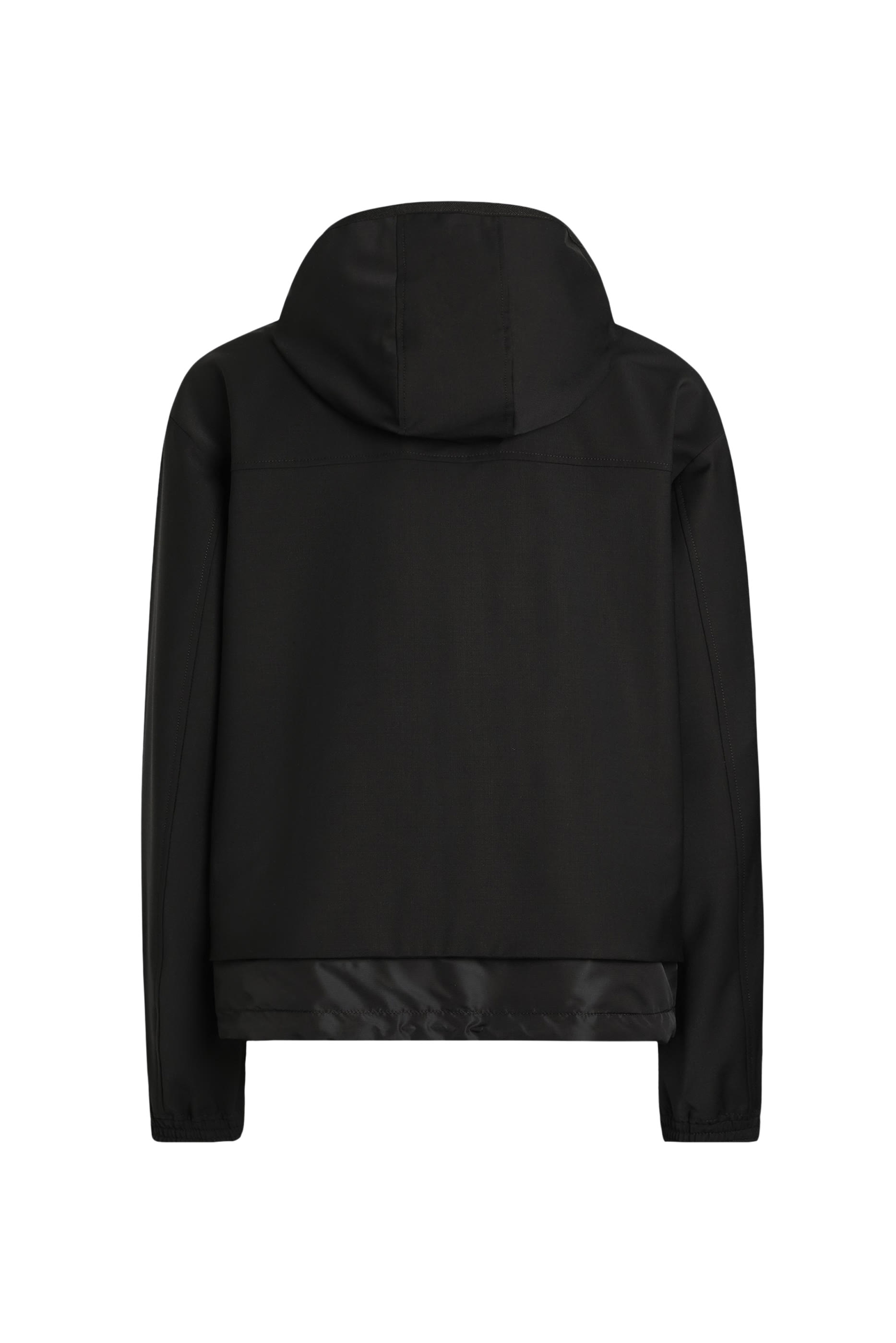 Wool Blend Hooded Jacket