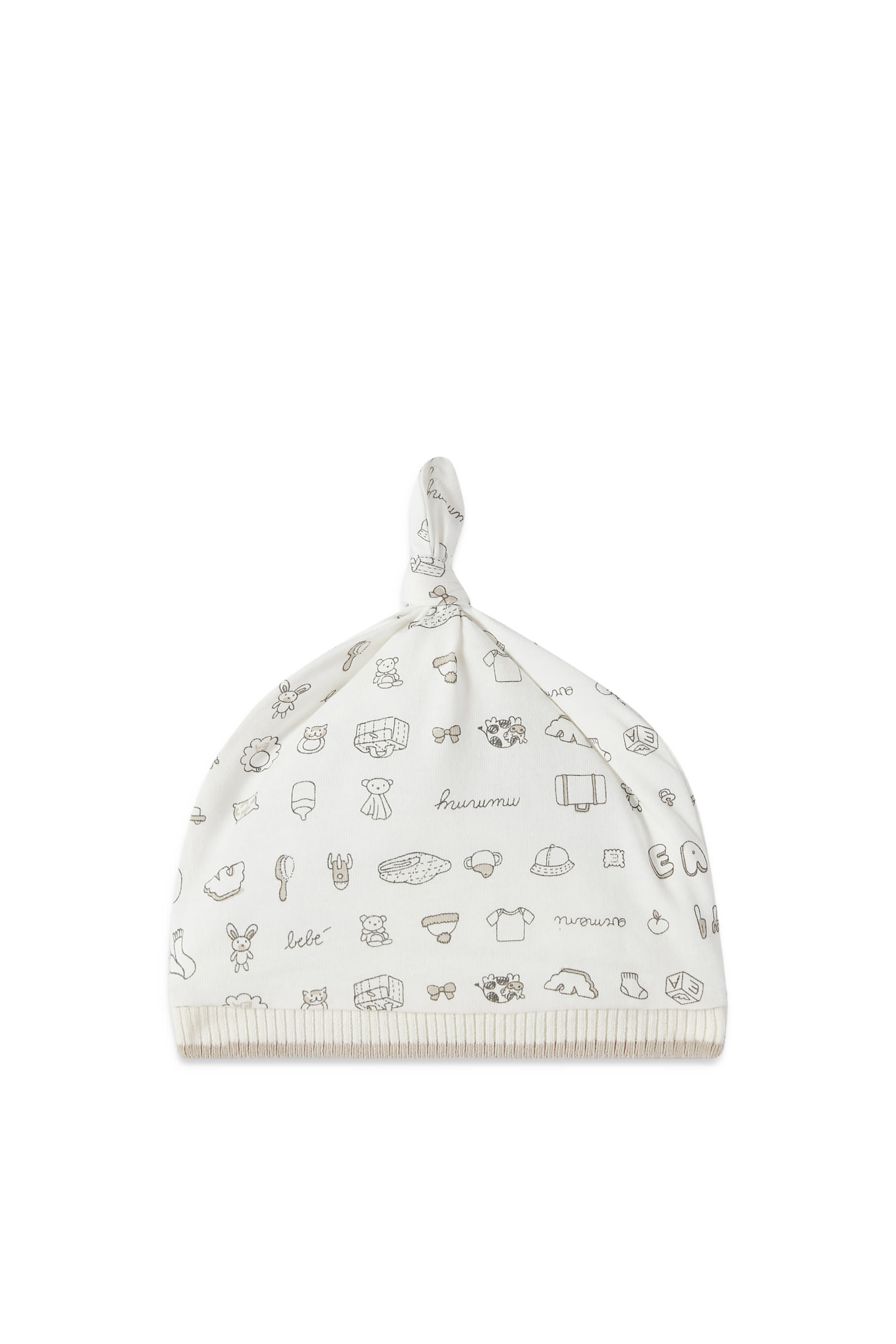 Kids Printed Cotton Beanie Hat