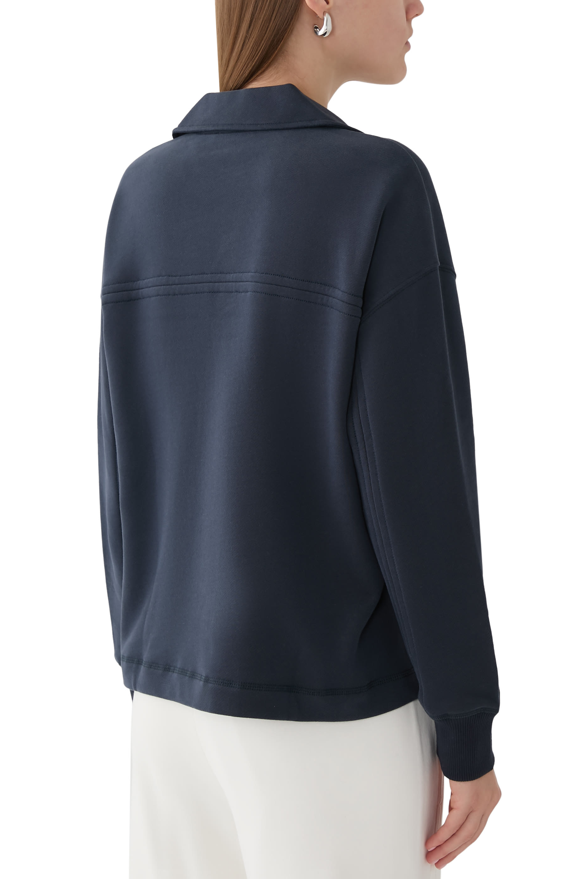 Travel Collared Sweatshirt Organic Cotton