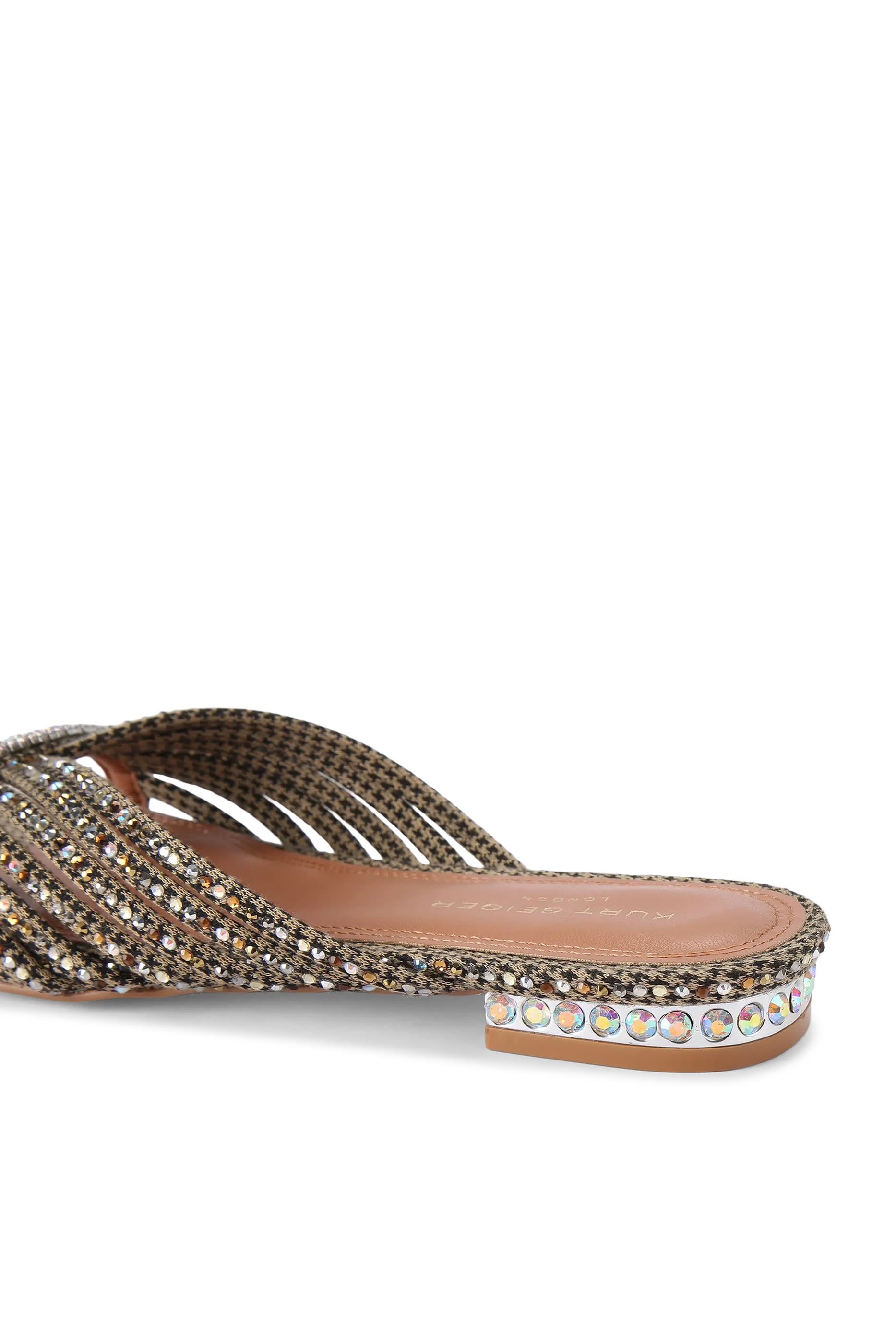 Crystal Strap Flat Mules