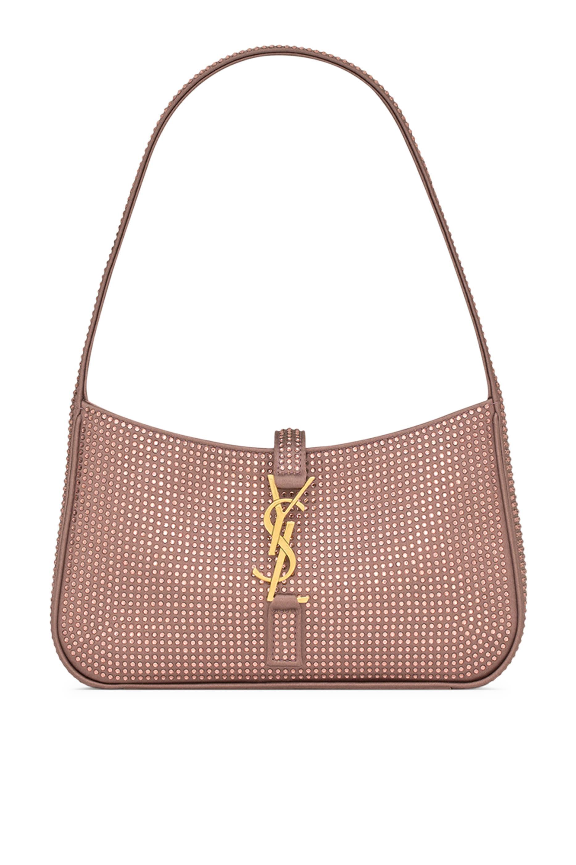 Mini Le 5 À 7 Bag in Satin and Crystals