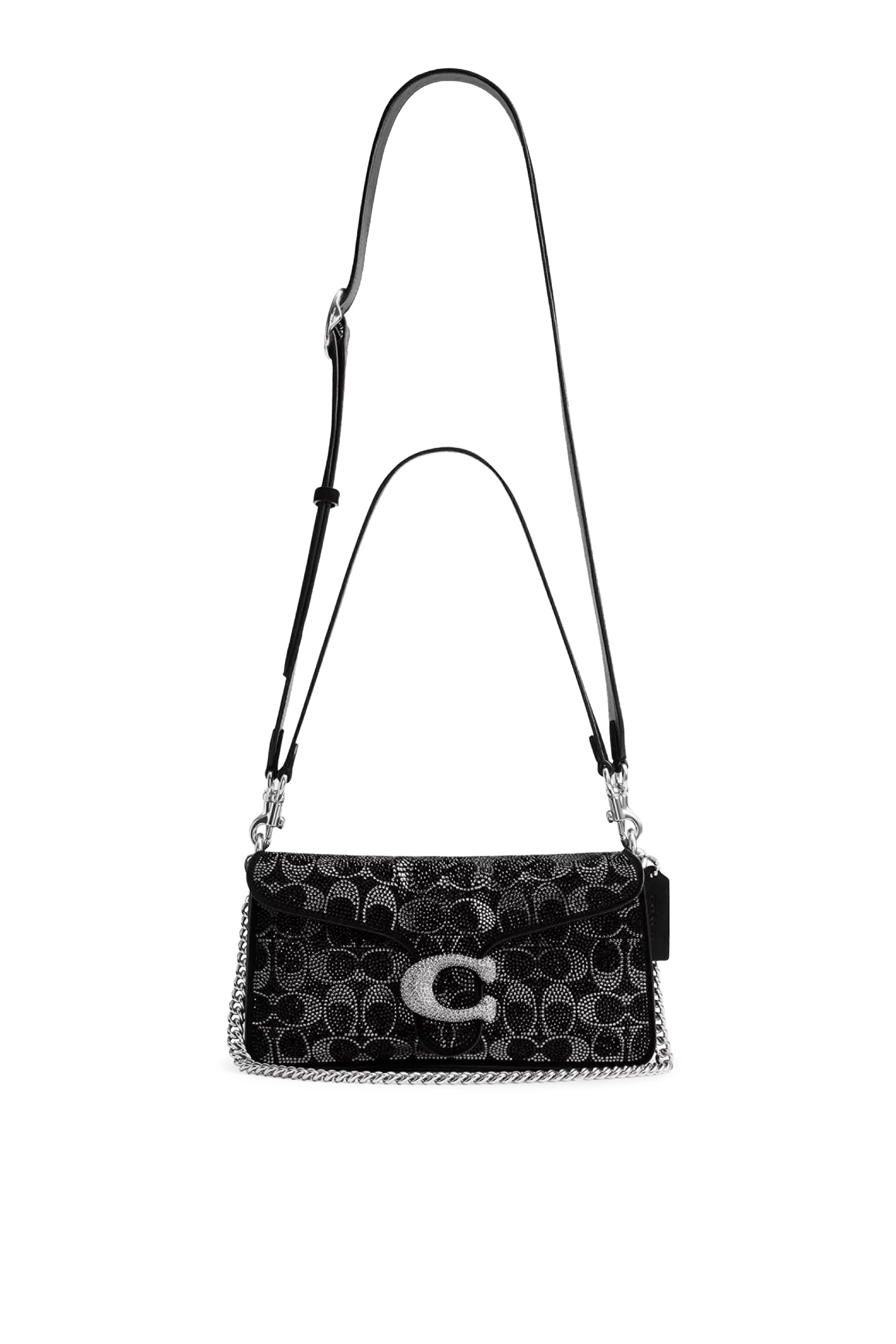 Swinger Bag 20 With Chain in Crystal Signature Jacquard