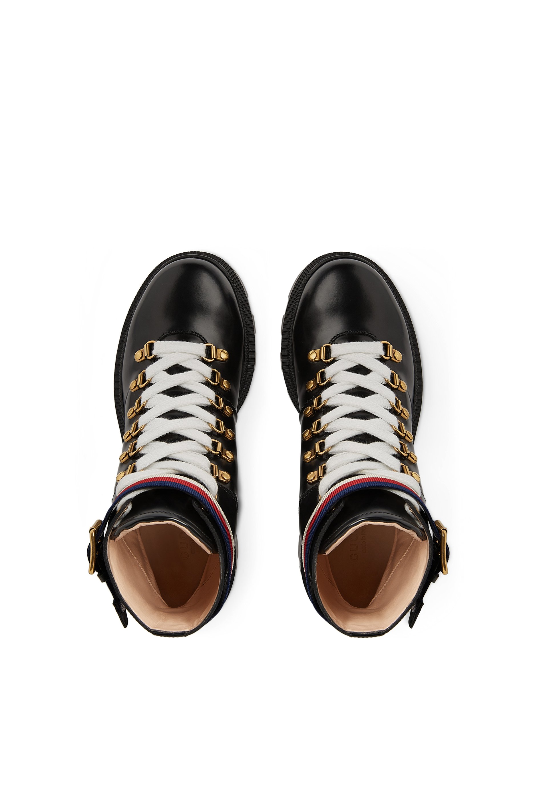 Leather Ankle Boots with Sylvie Web