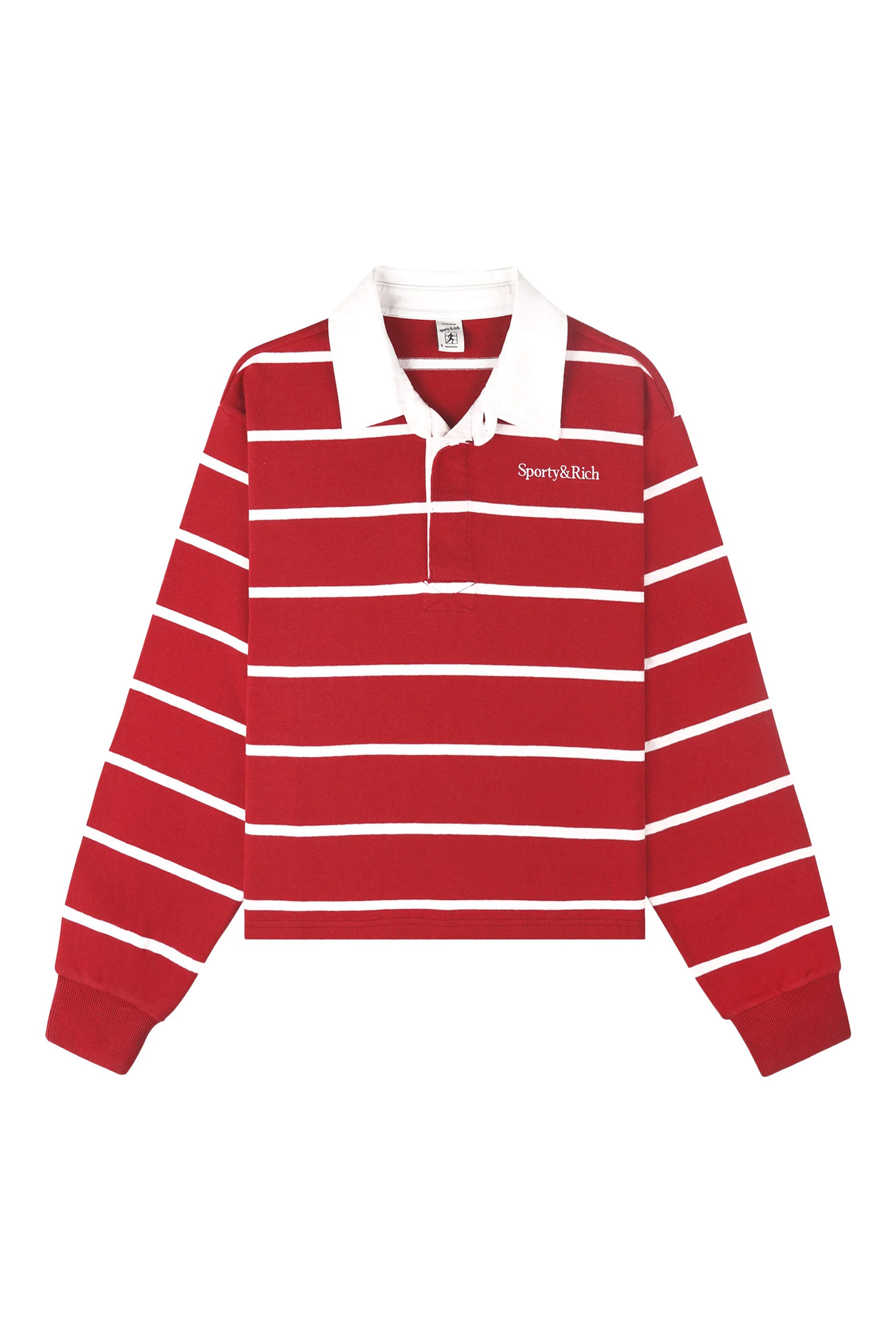 Serif Logo Crop Rugby Polo