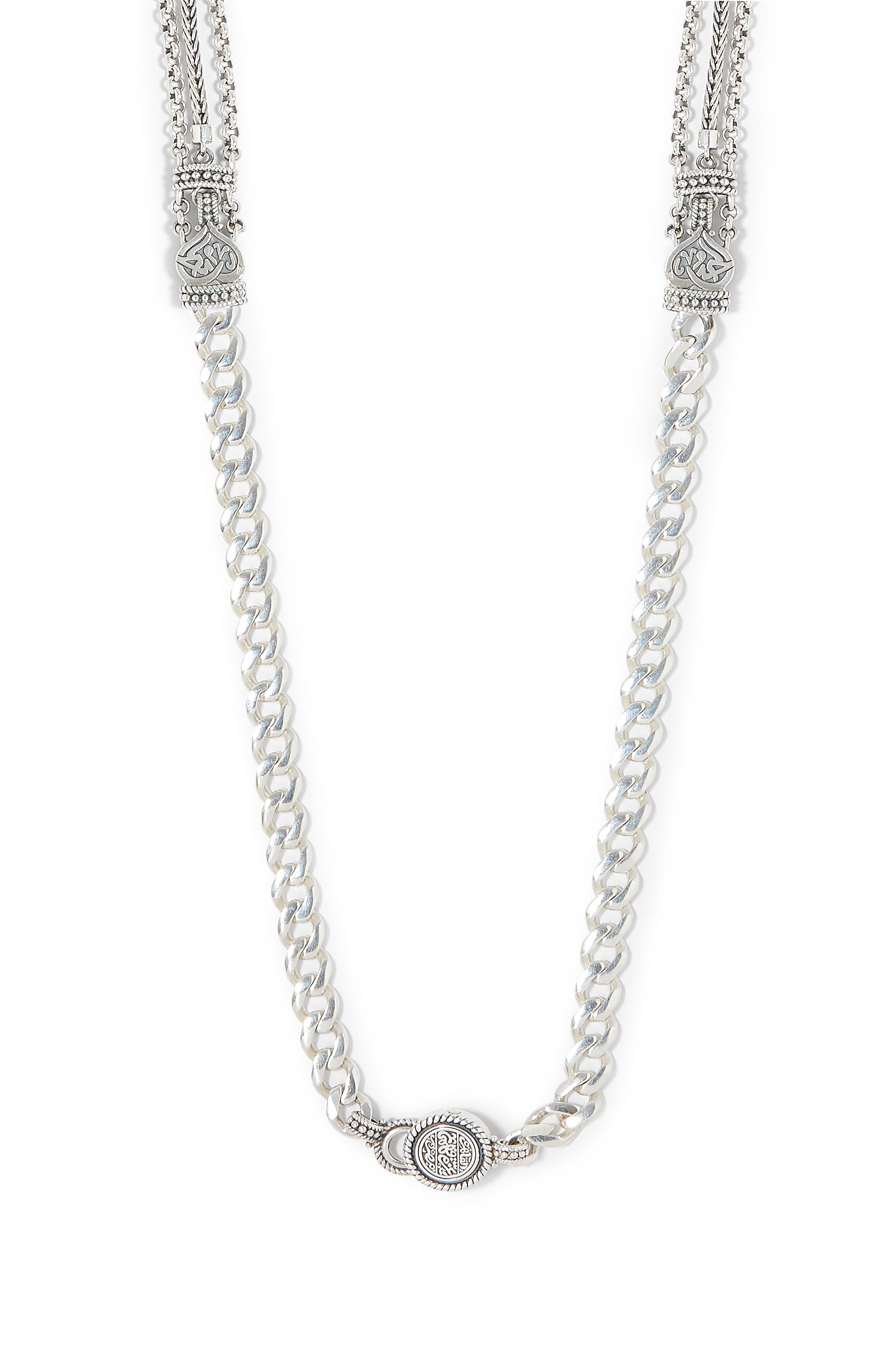 Nur Love, Happiness & Mercy Necklace, Silver