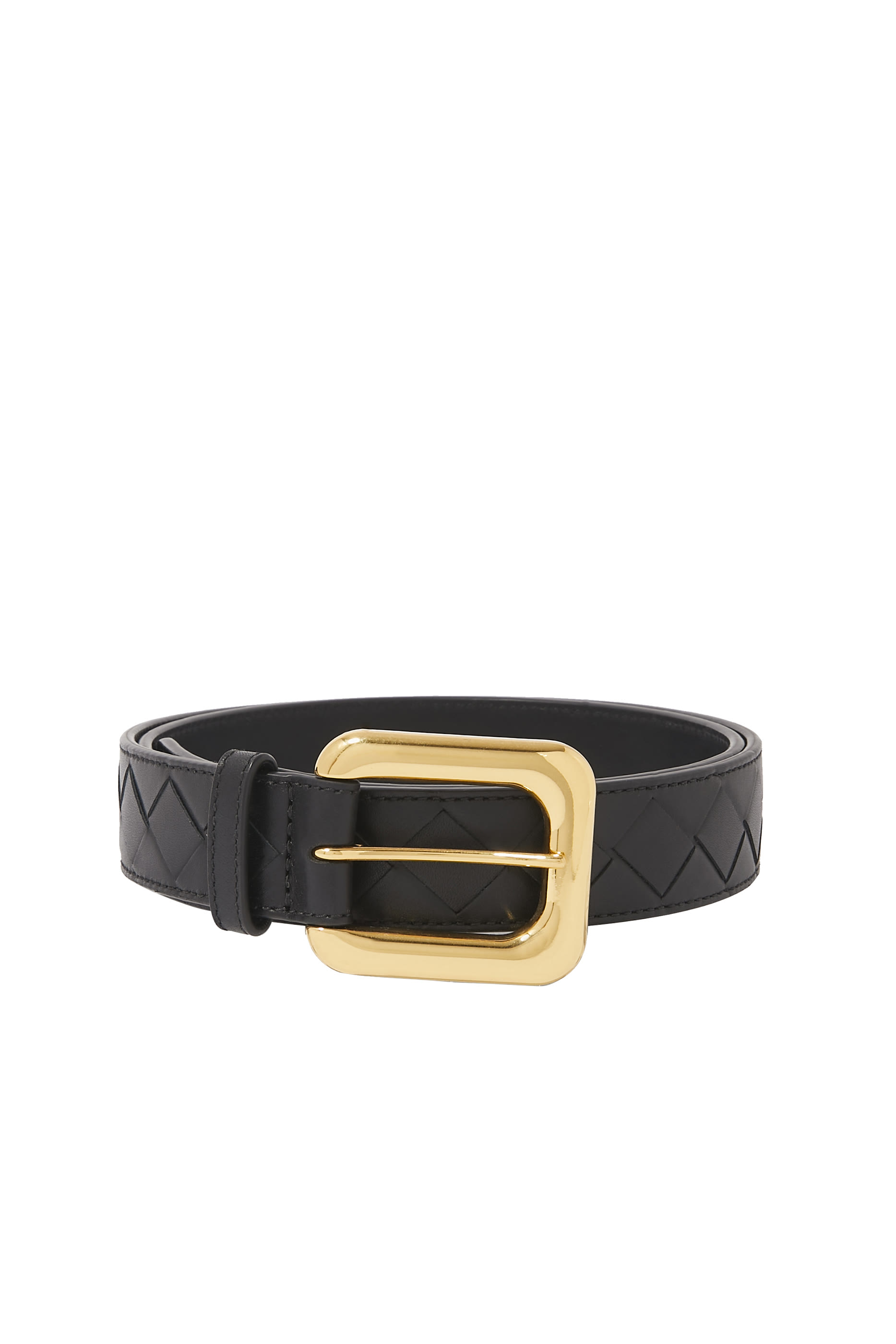 Intrecciato Leather Belt
