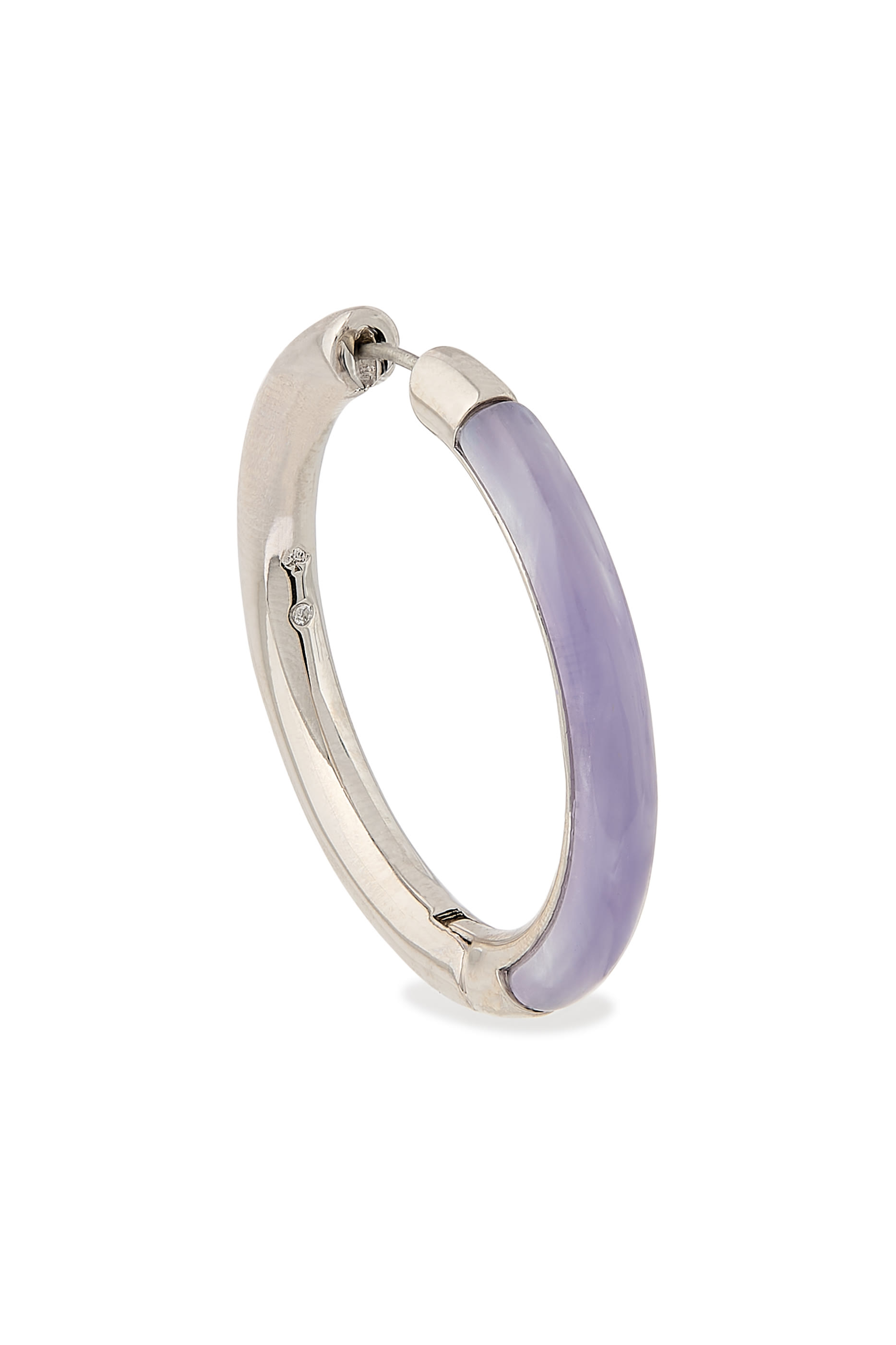 Interlock Hoop Earrings, Metal