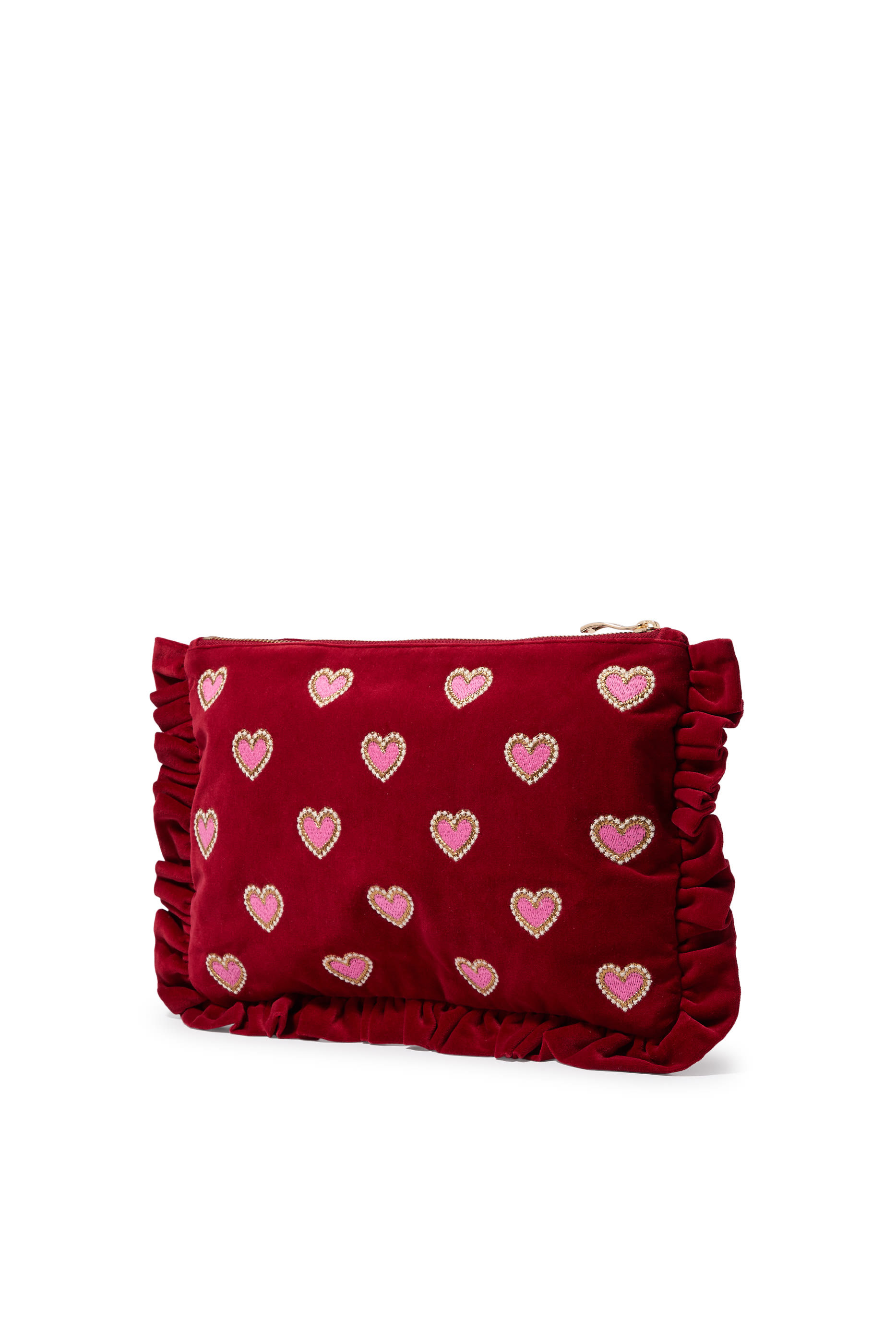 Love Hearts Frill Pouch