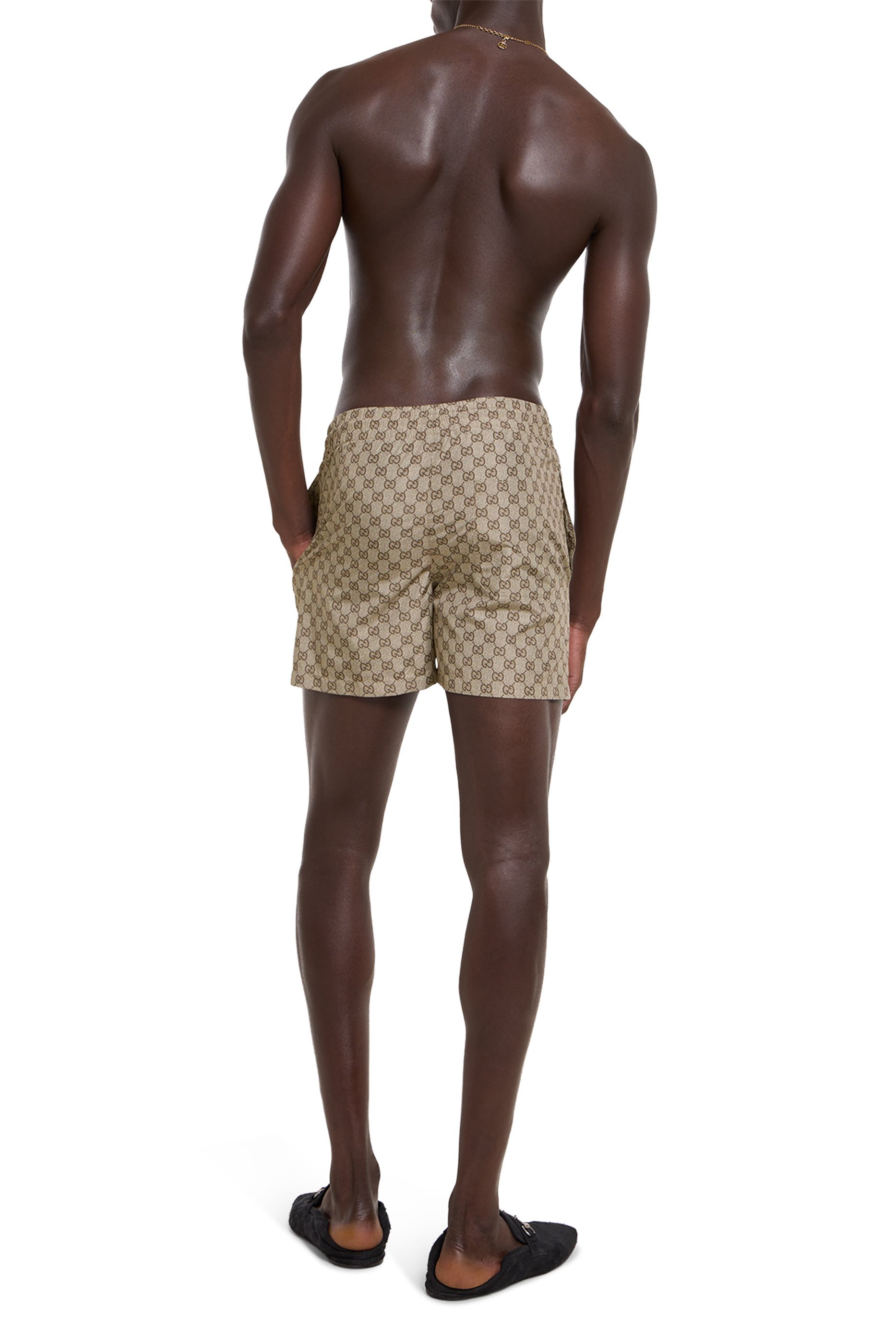 All-Over GG Print Nylon Swim Shorts