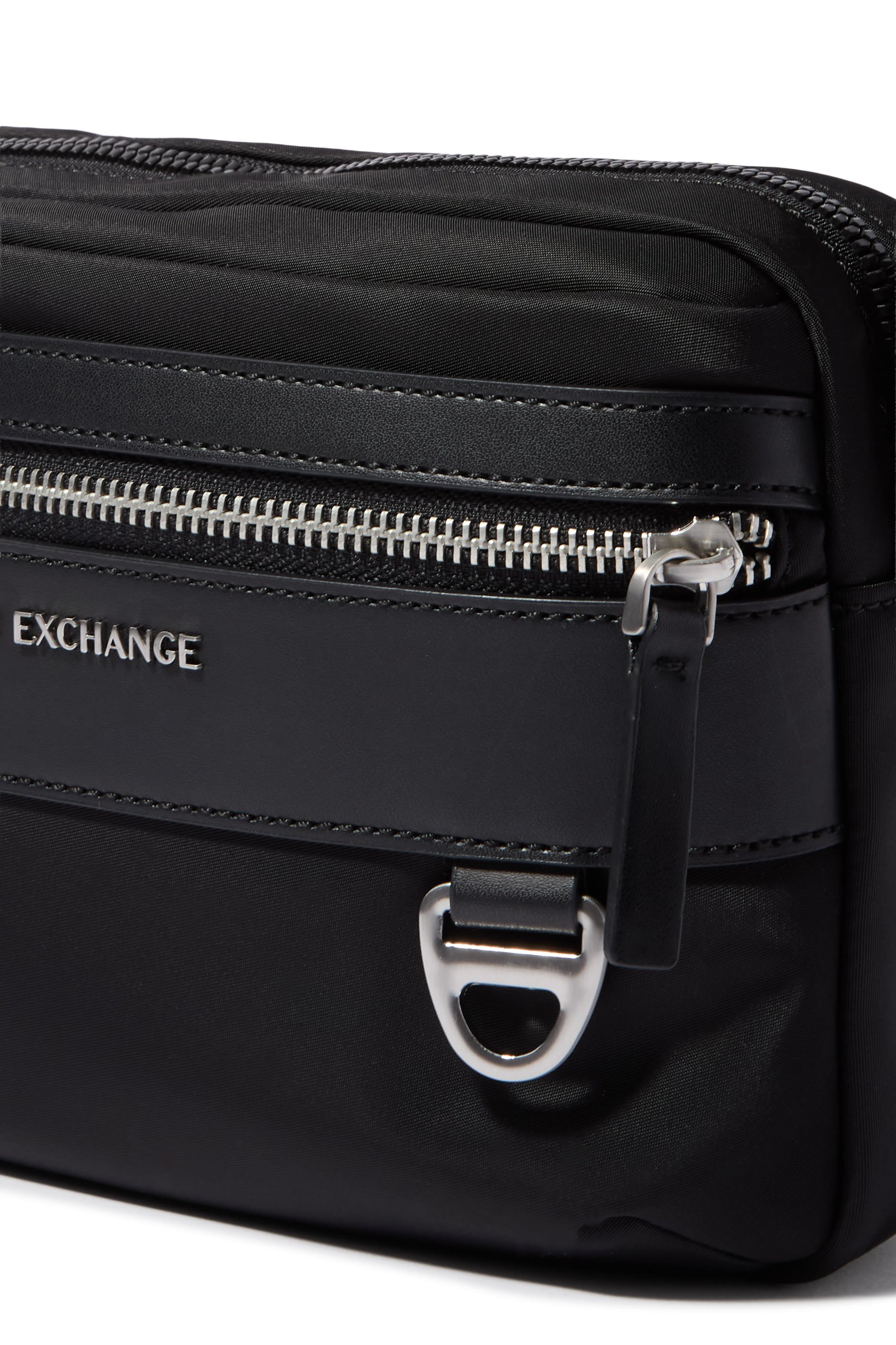 AX Logo Nylon Shoulder Bag