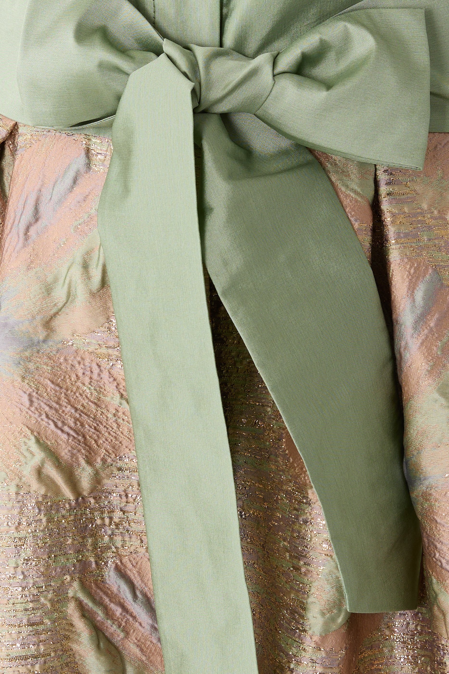 Taffeta Shirt Waist Jacquard Skirt Gown