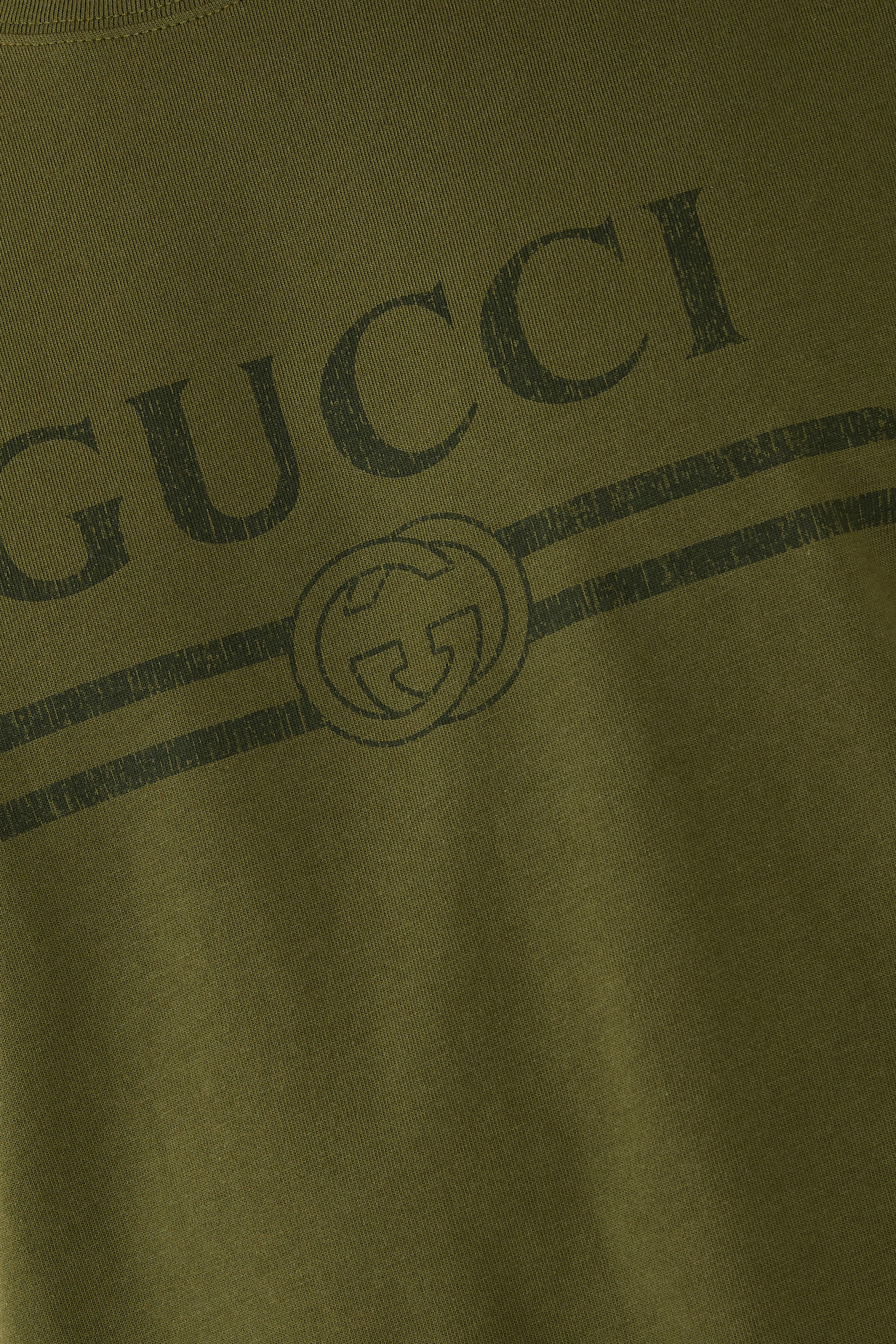 Logo Print Cotton Jersey T-Shirt