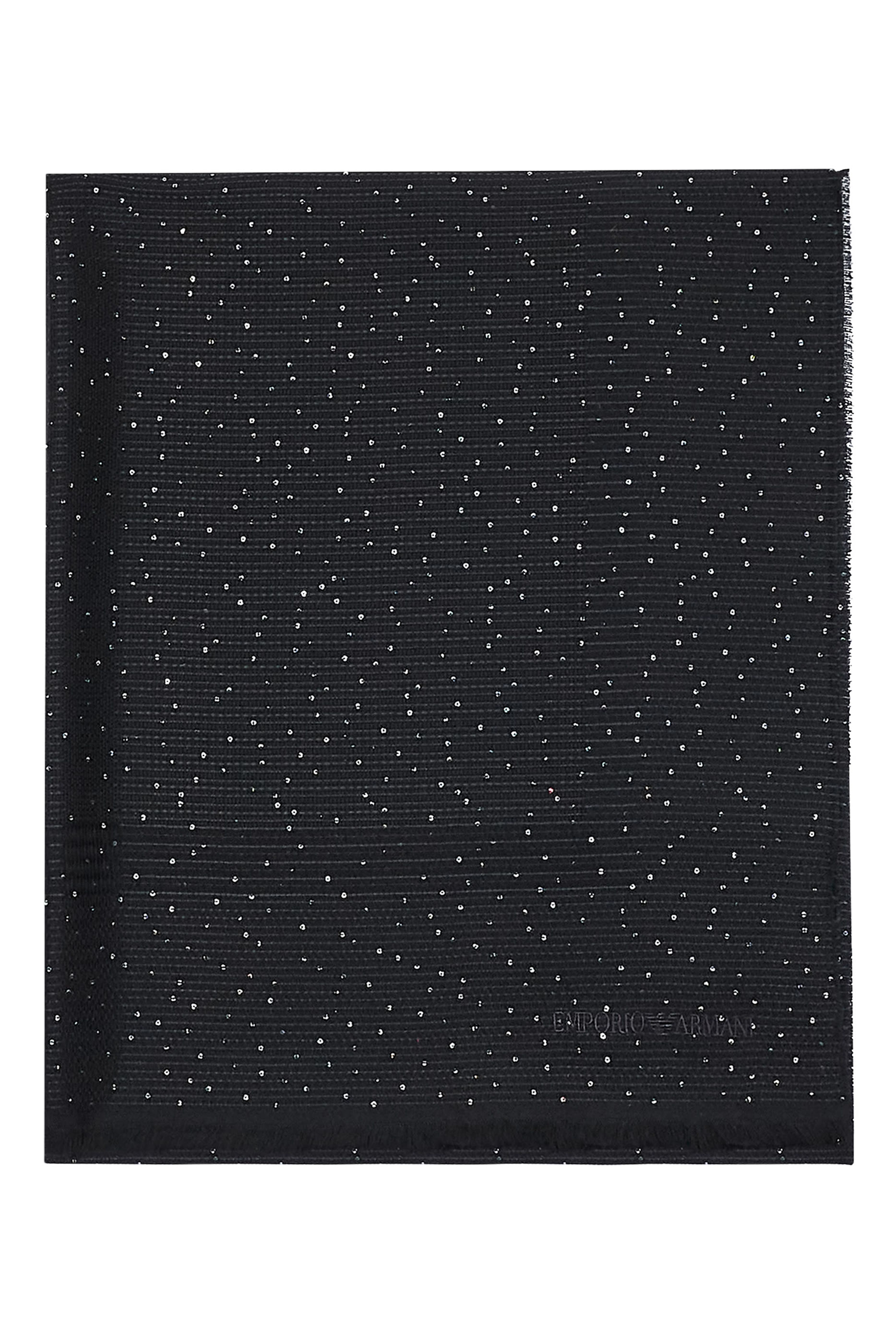 Embroidered Logo Sequin Stole