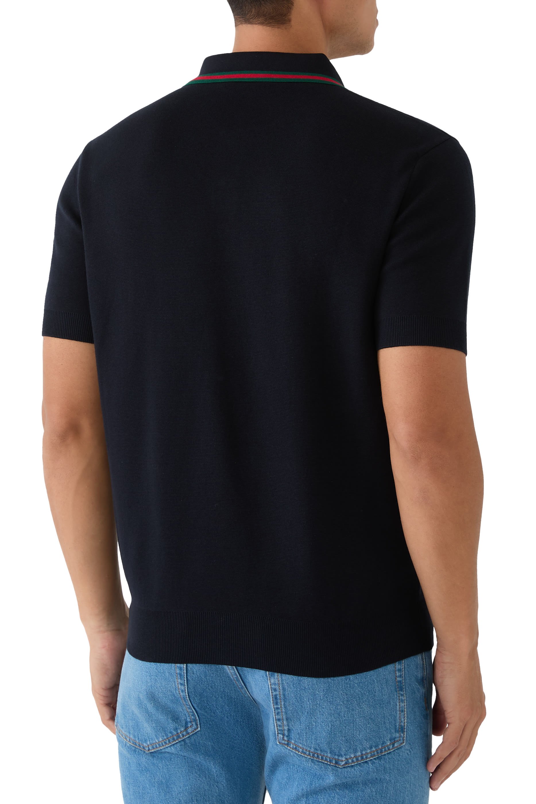 Silk Cotton Polo Shirt