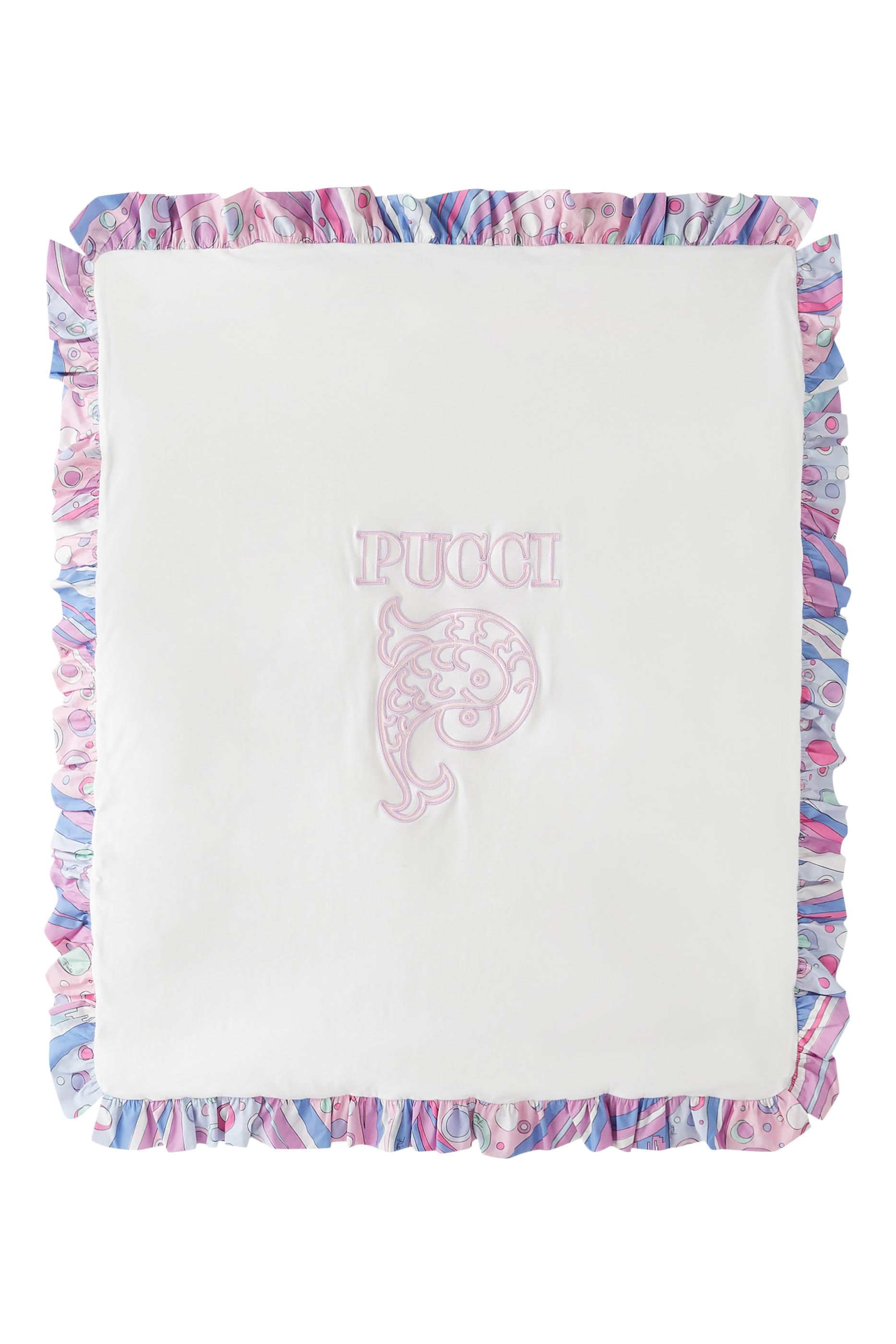 Kids Logo-Embroidered Blanket