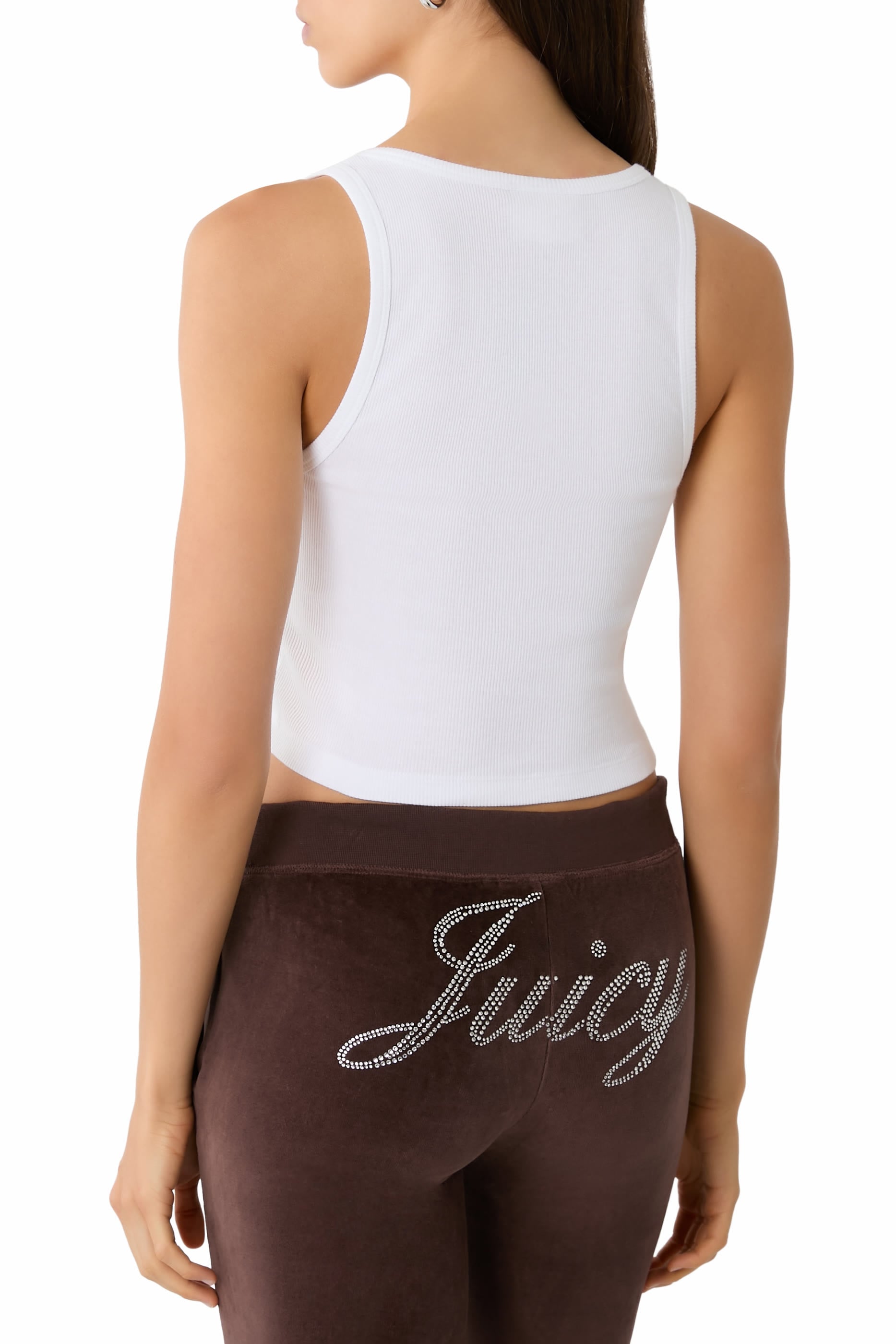 Juicy Crown Ribbed Tank Top