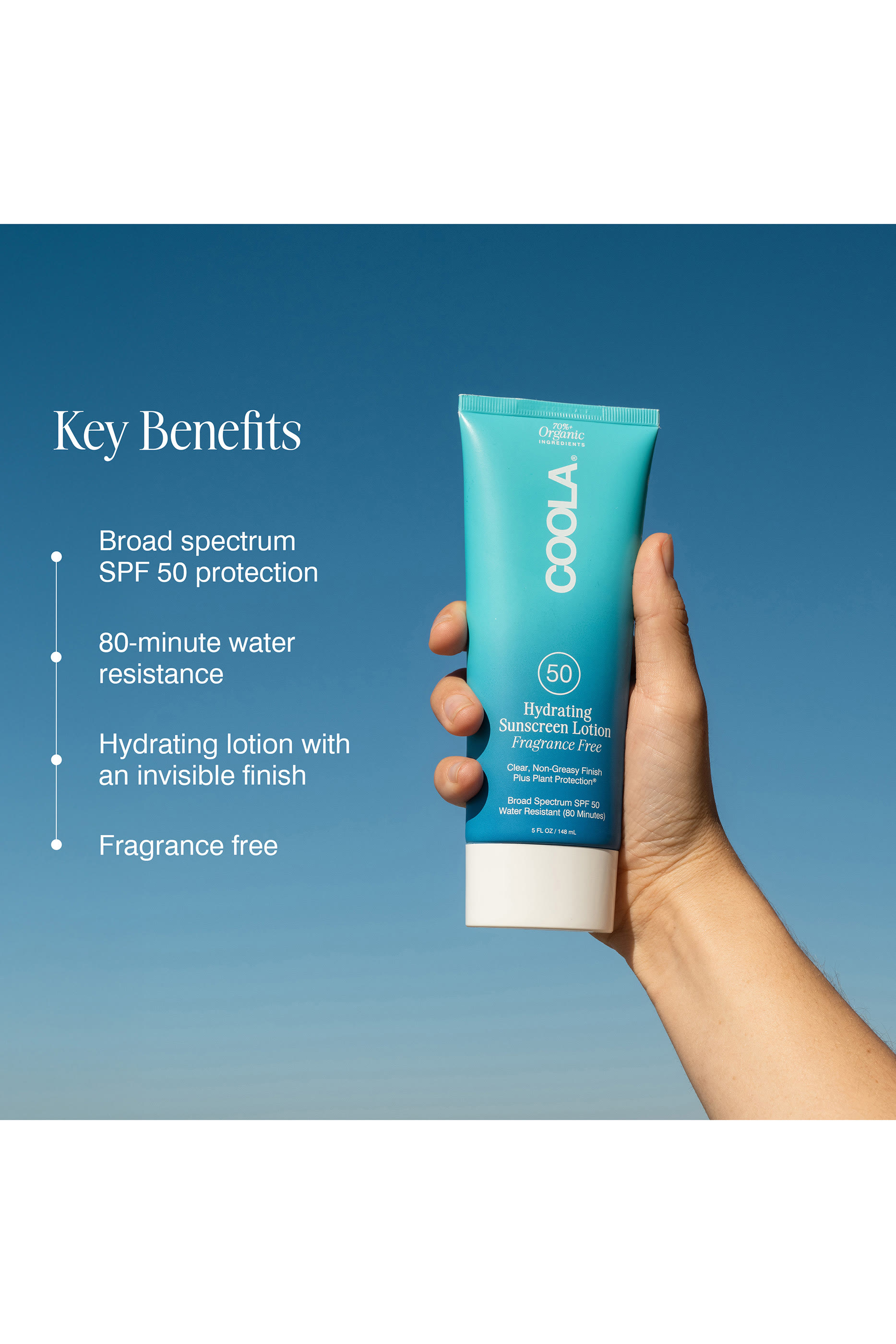 Unscented – Classic Body Organic Sunscreen Lotion SPF50