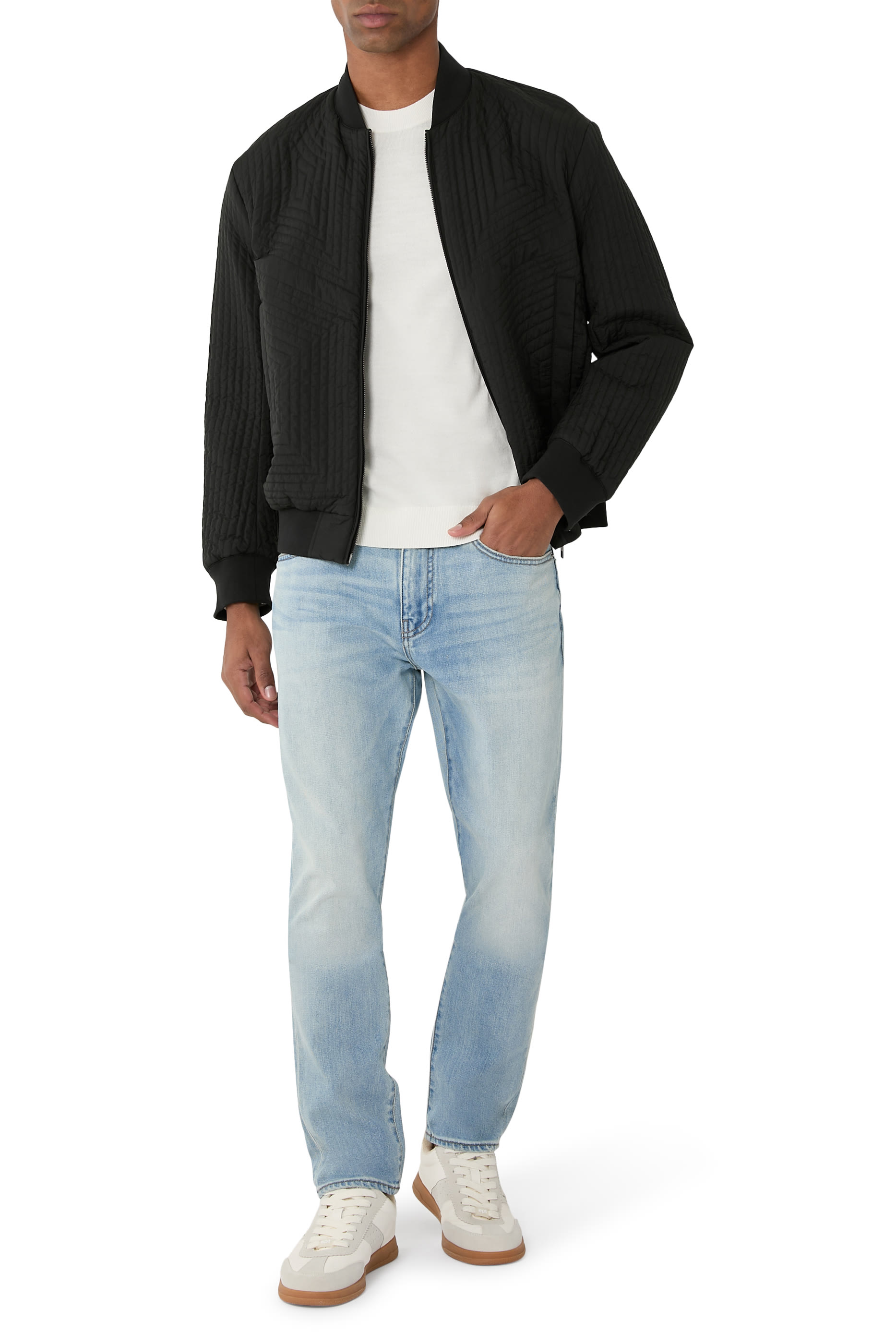 Quilted Bomber Jacket 