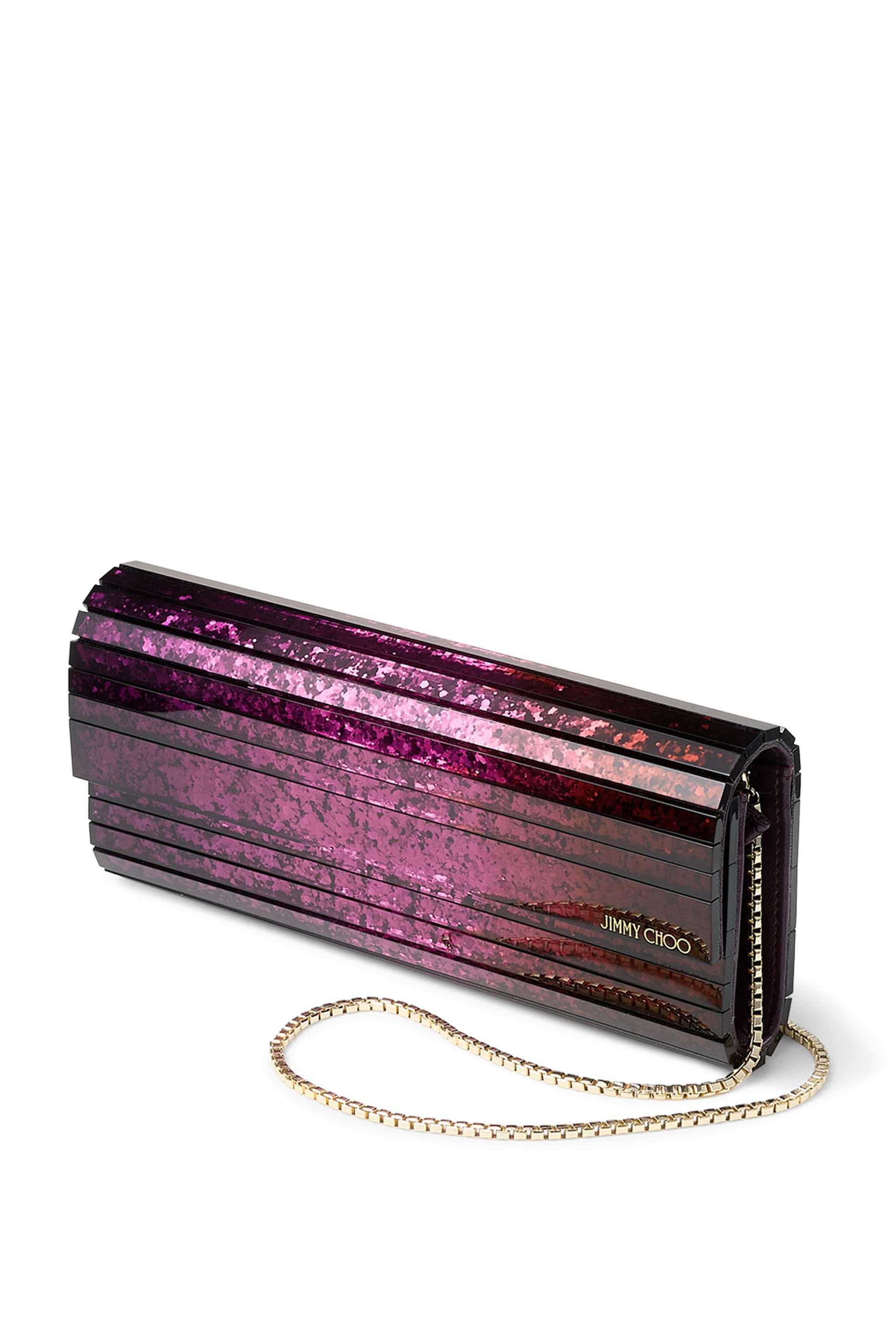 Sweetie Acrylic Degrade Glitter Clutch Bag