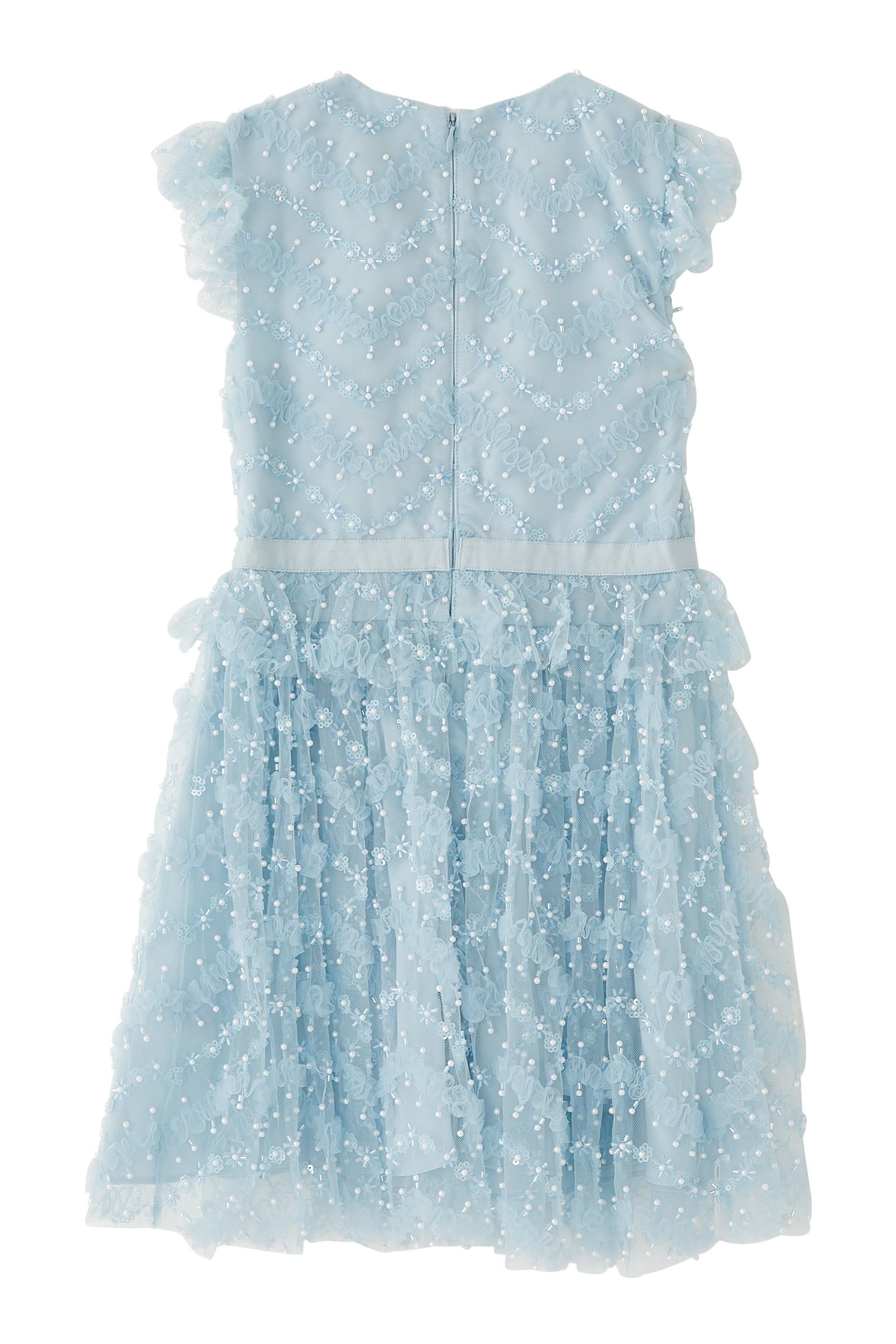 Kids Ruffle Sequin Dress