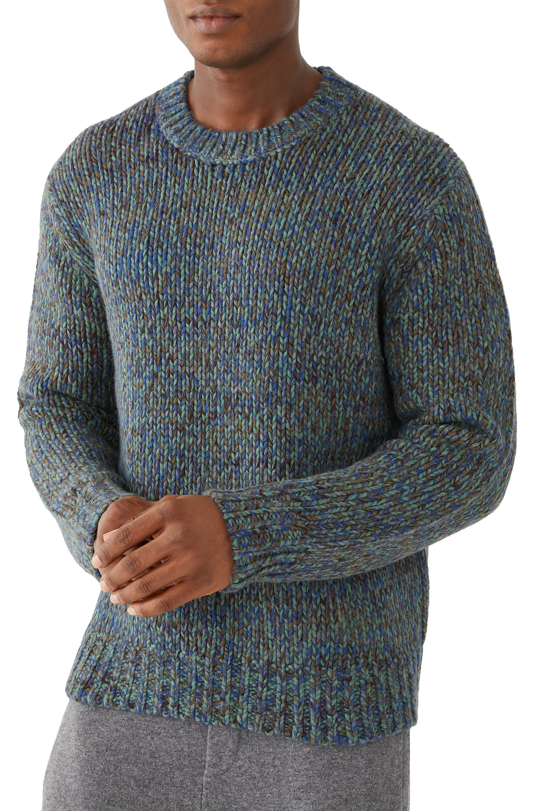 Homespun Marled Crewneck Sweater