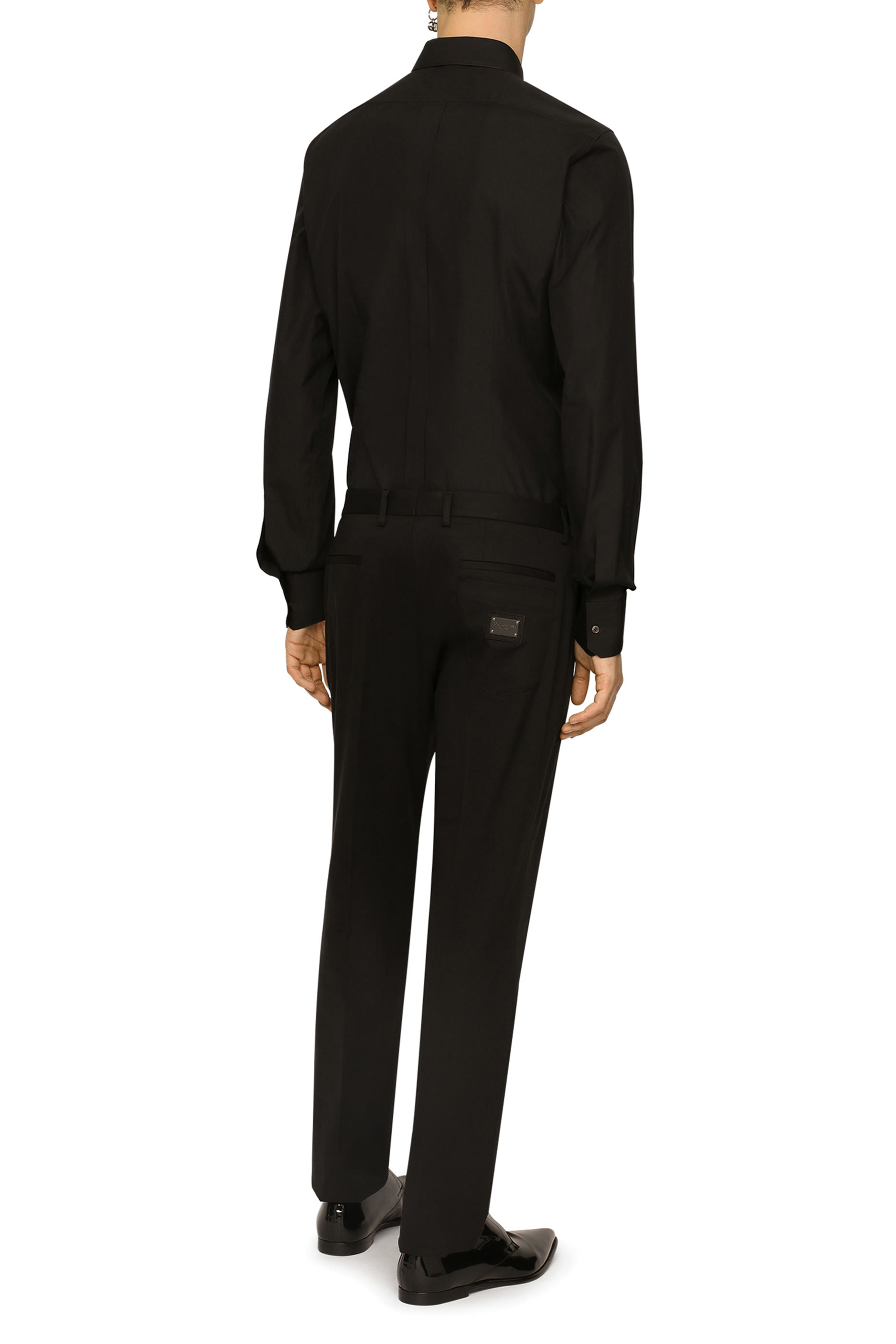 Logo Stretch Cotton Pants