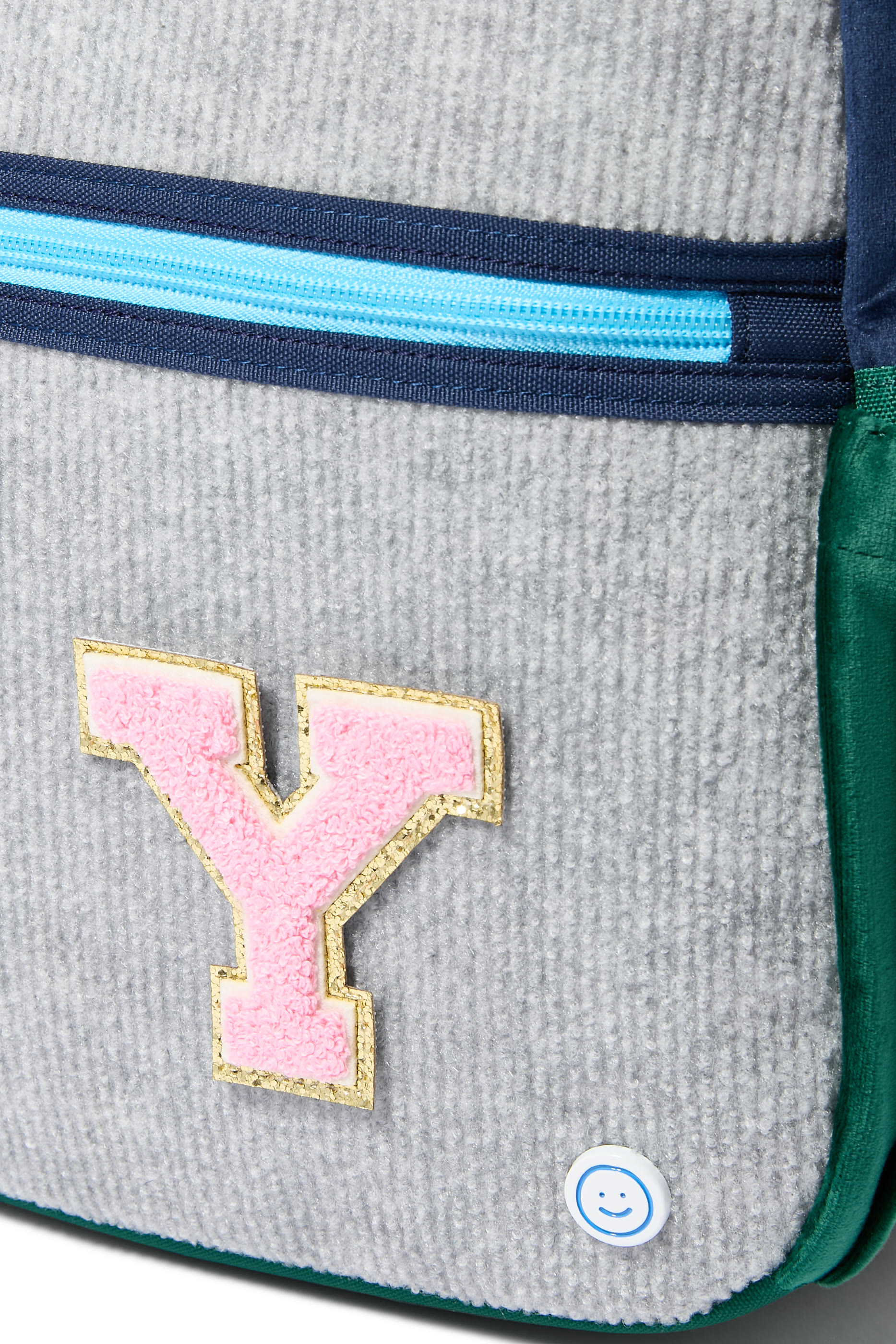 Kids  3" Chenille Sparkle Y Letter Patch