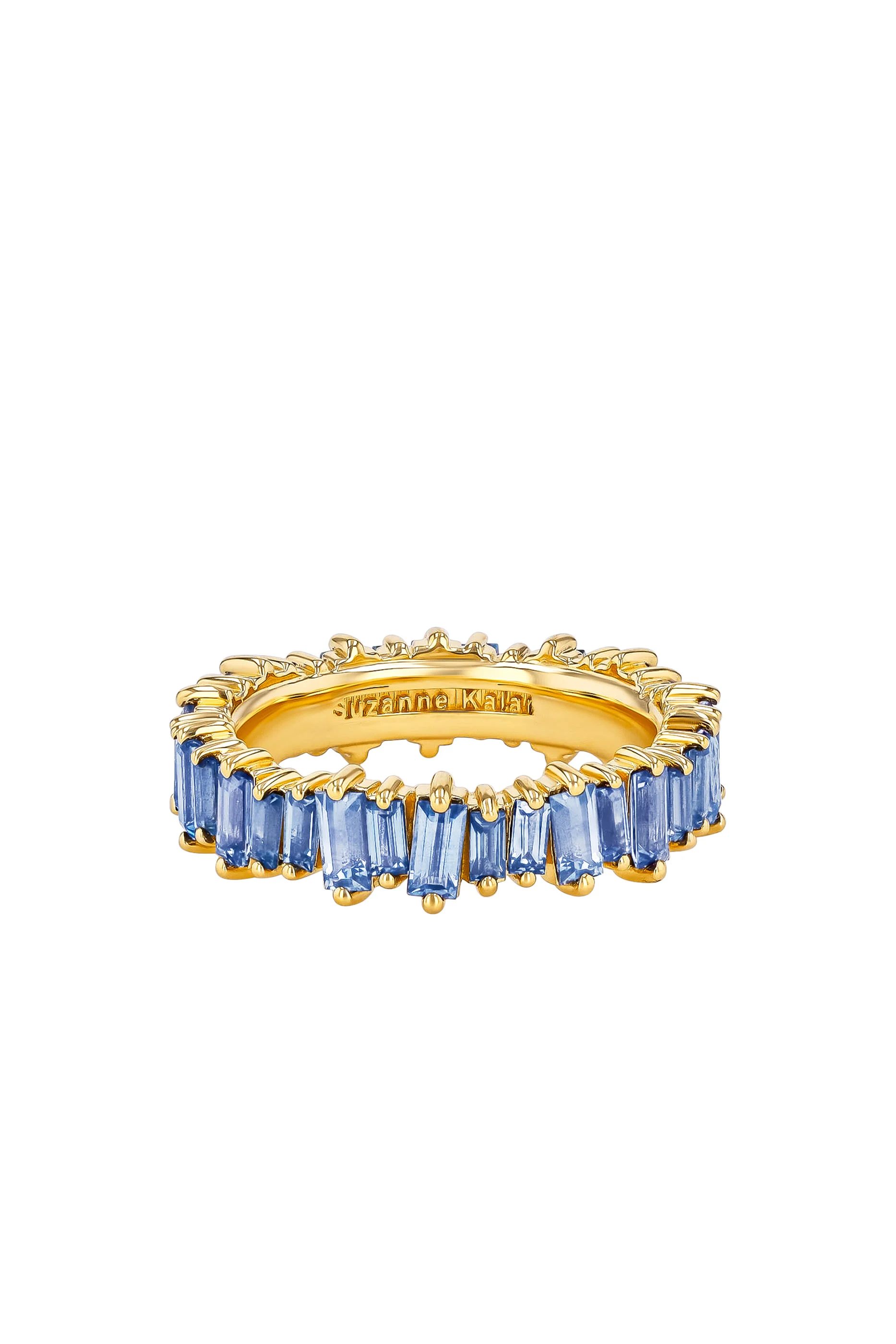 Fireworks Asymmetrical Band, 18k Yellow Gold & Sapphire