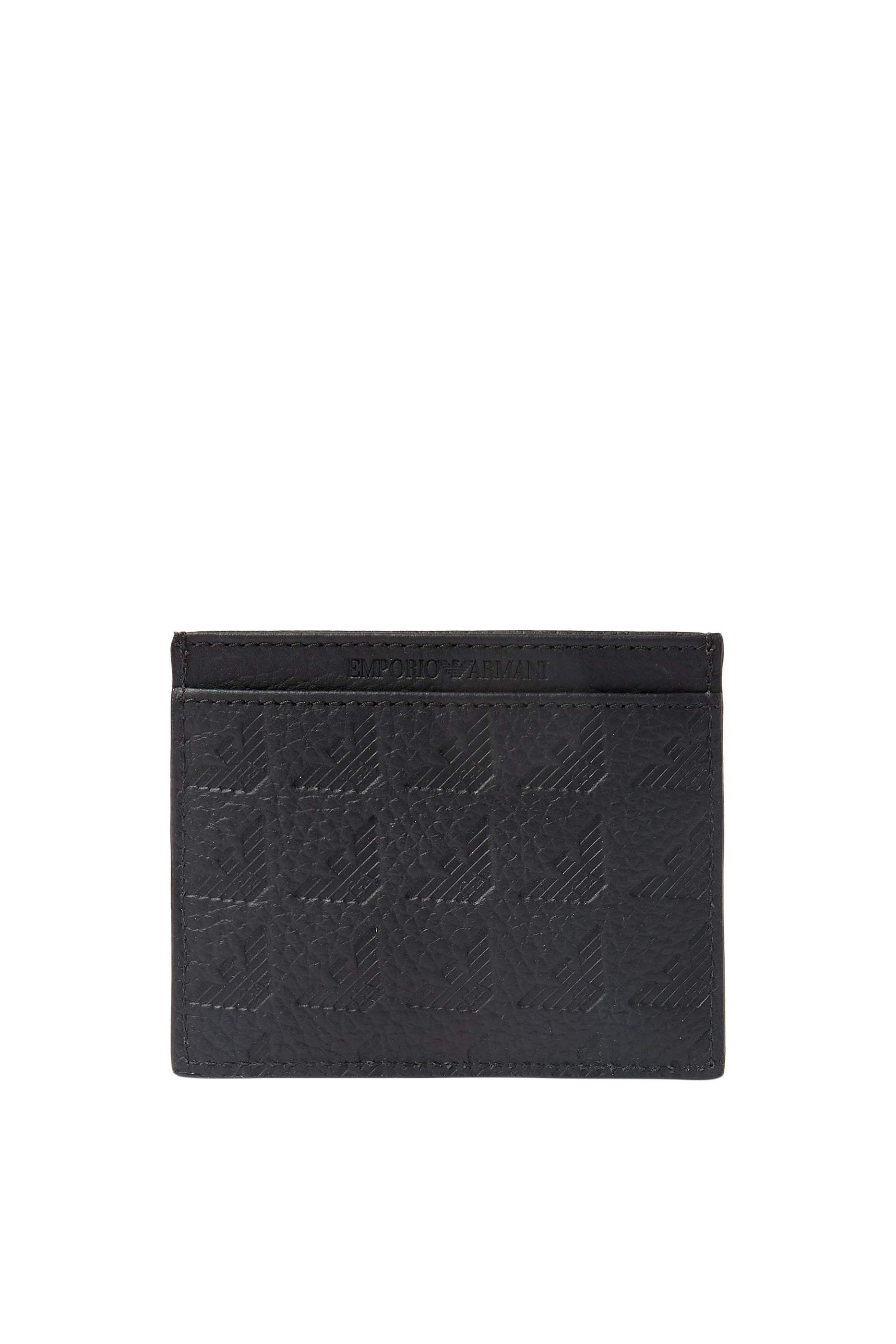 Leather Card Holder with Eagle Logo