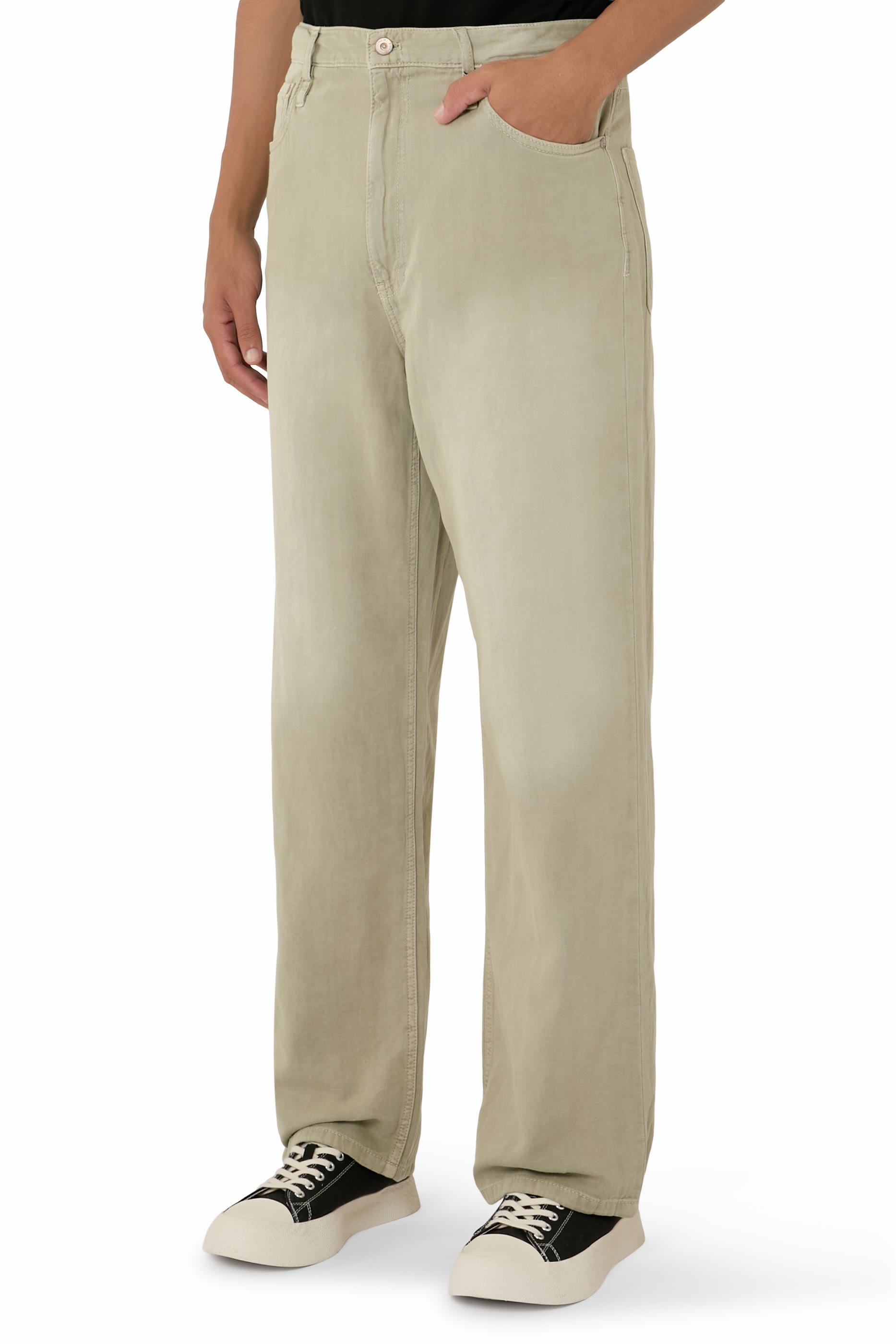 Straight Denim Pants