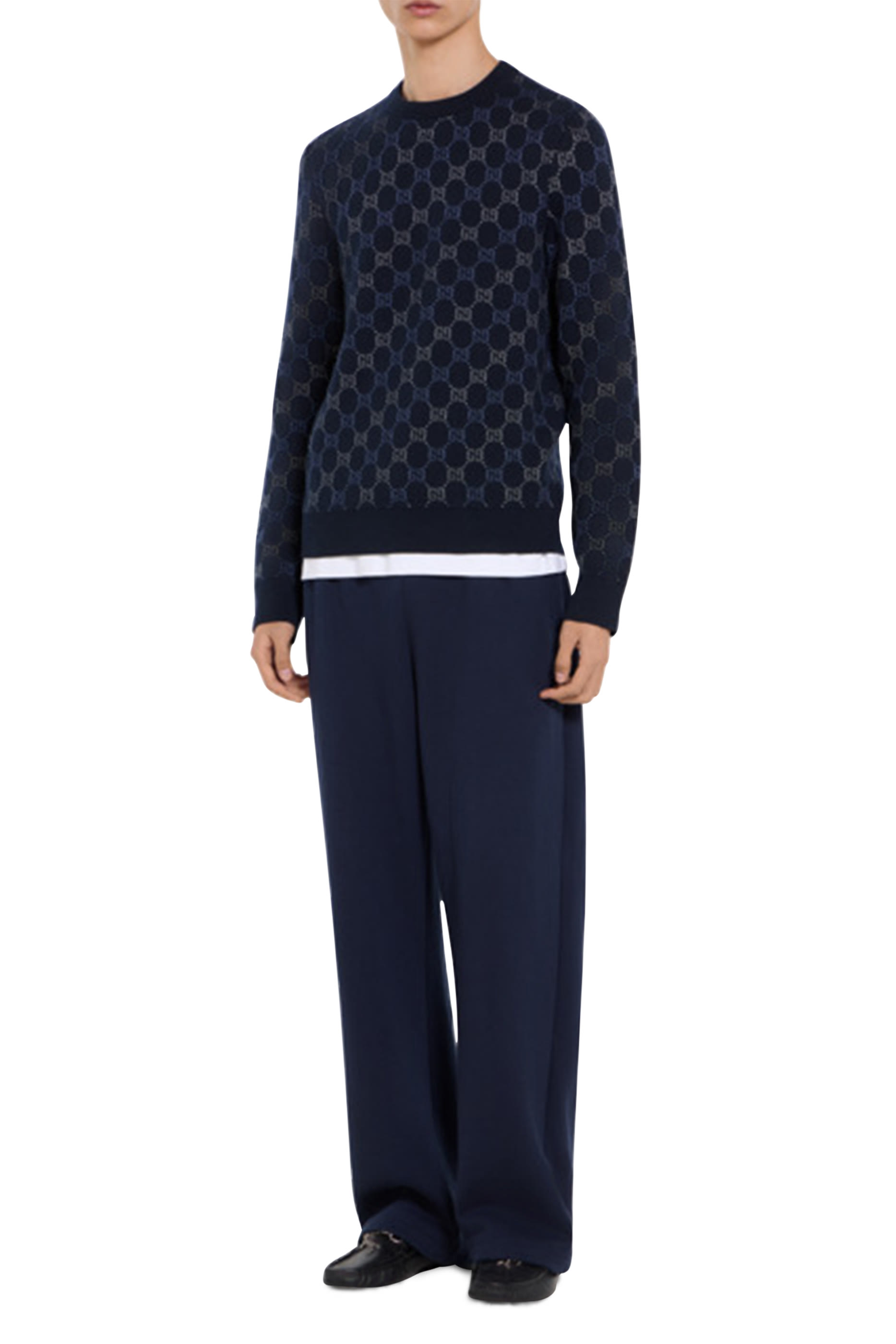 GG Double Wool Knit Sweater