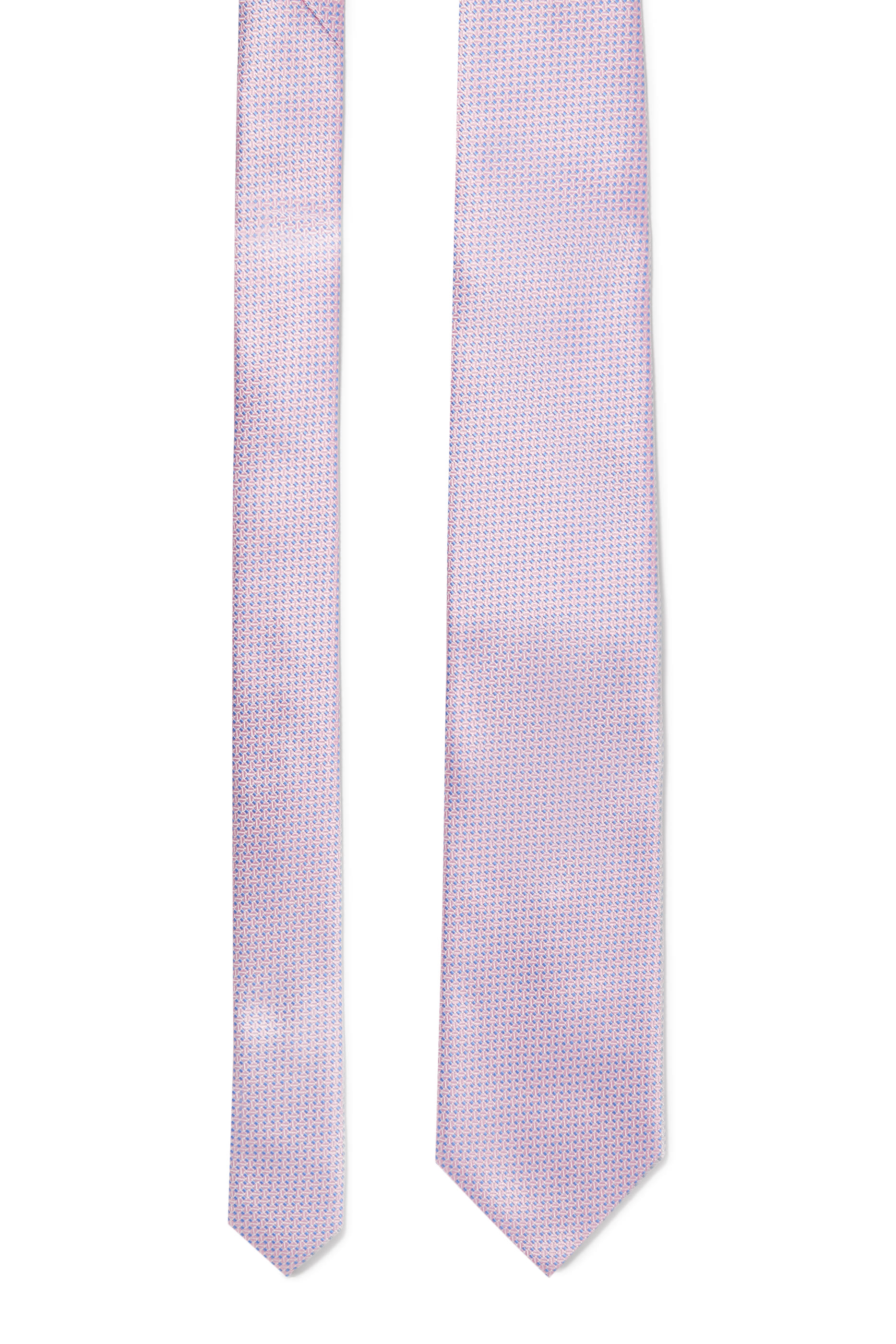 Geometric Woven Silk Tie