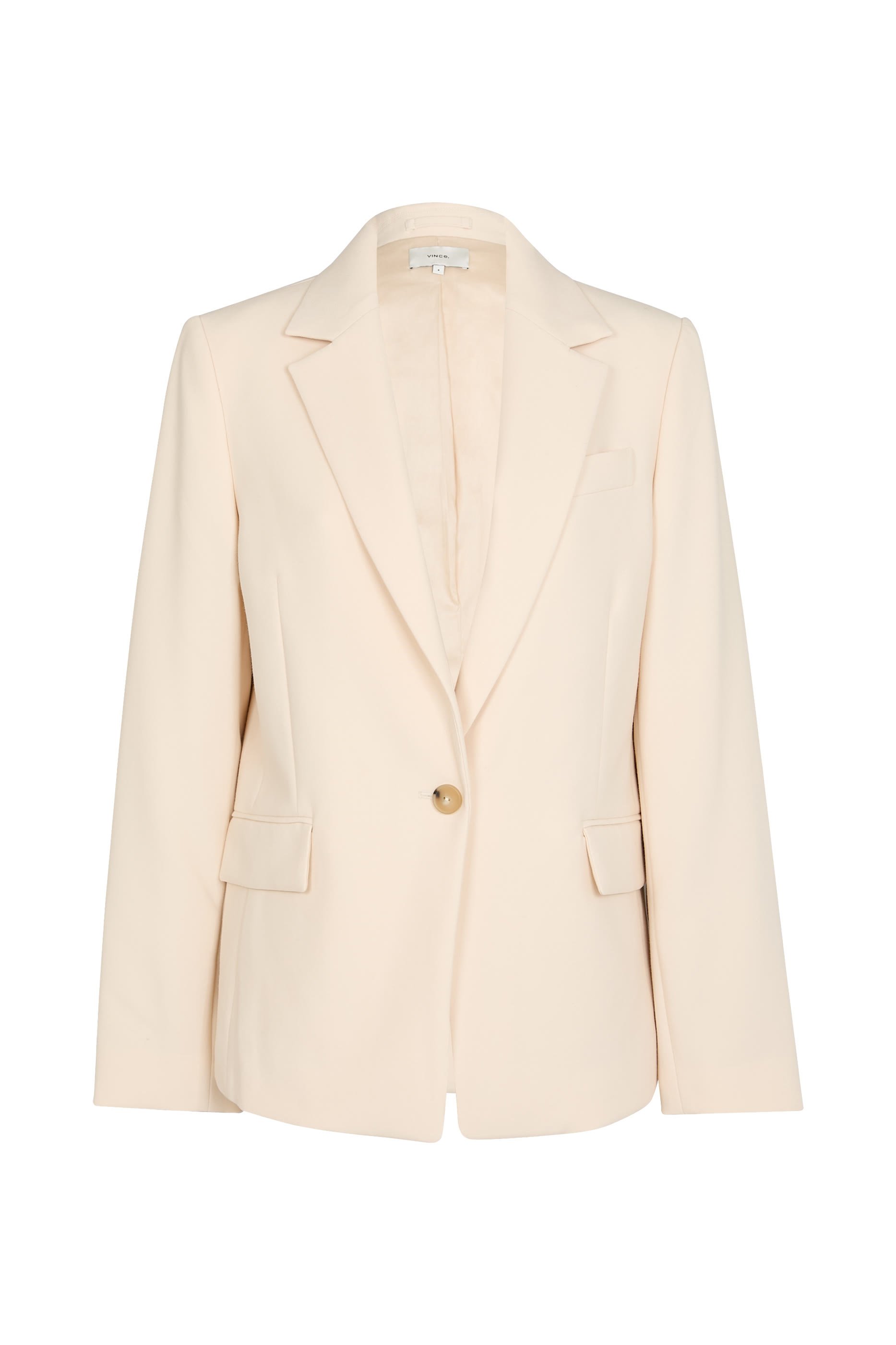 Soft Sculpture Single-Breasted Blazer