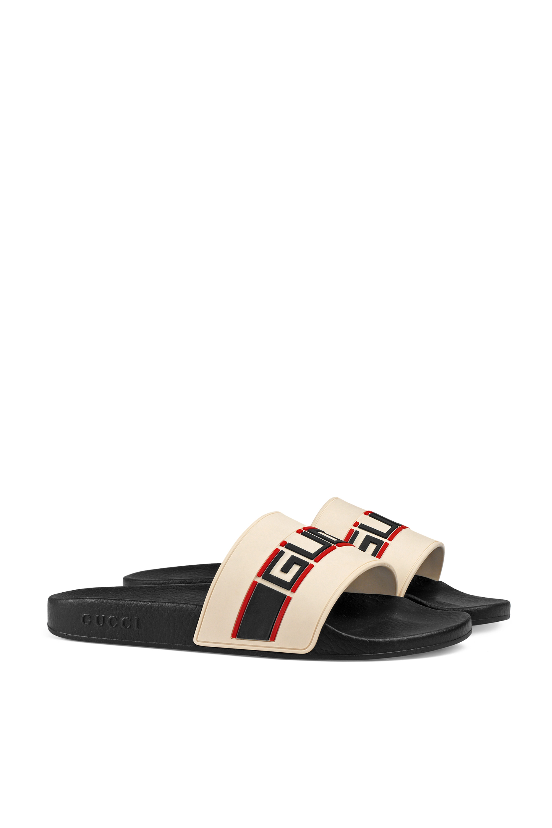 Gucci Stripe Slide Sandals