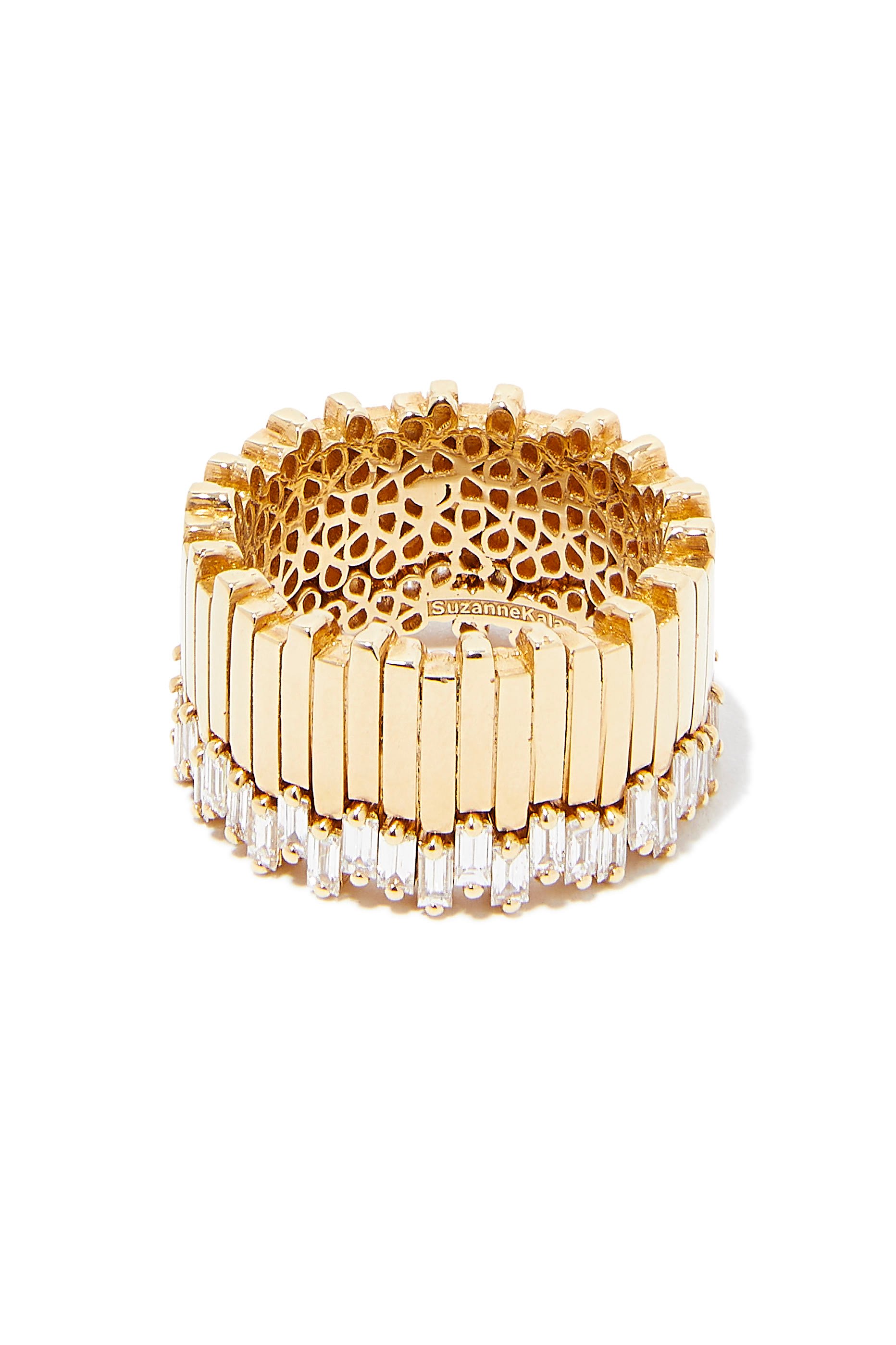 Two Row Eternity Band, 18K Gold & Diamonds