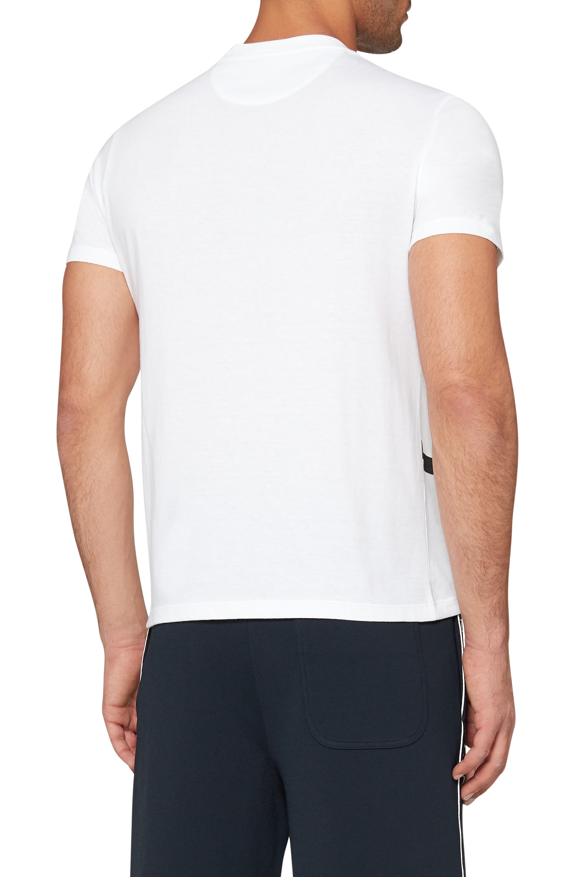 V Logo Print T-Shirt