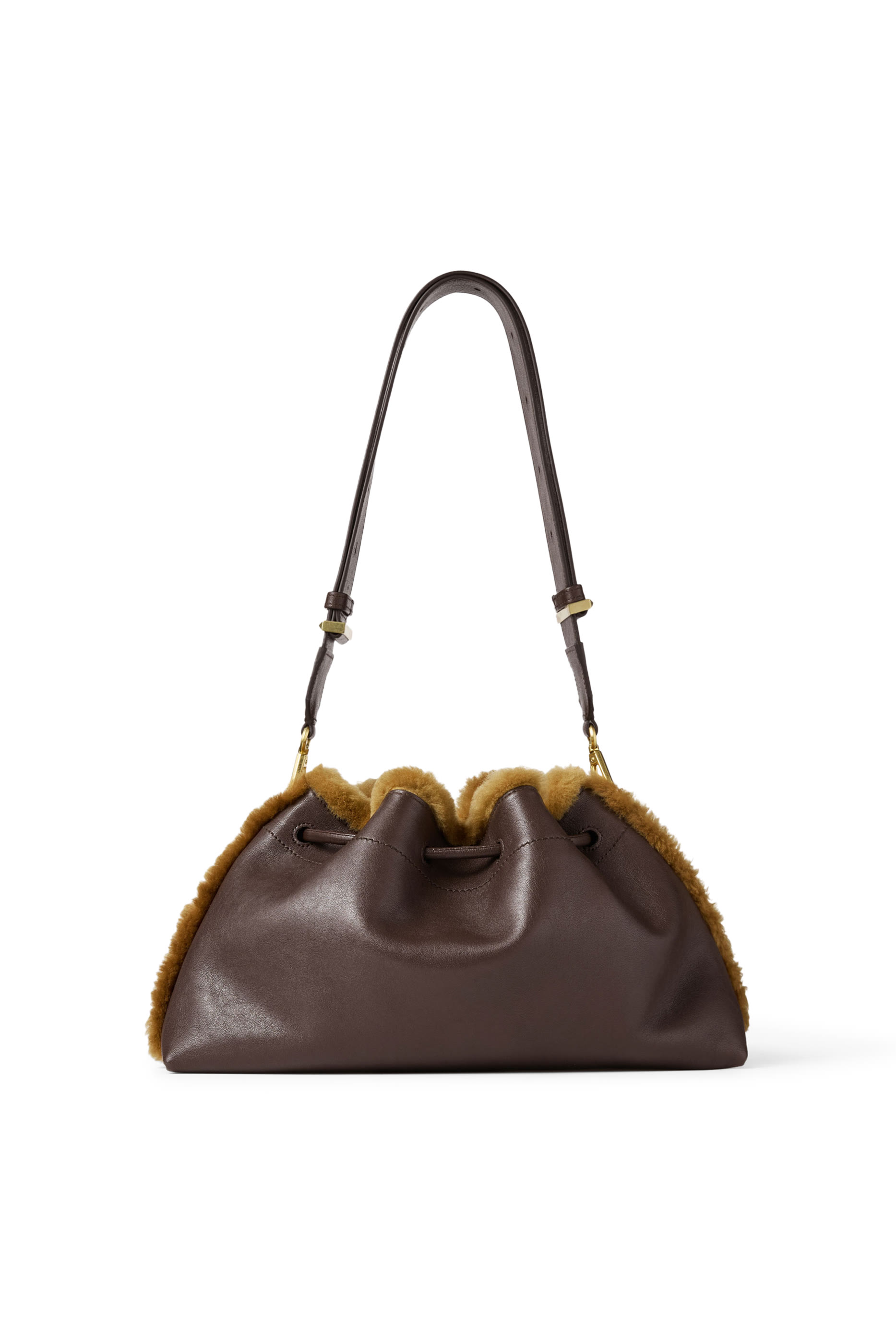 Cinch Shearling Crossbody Bag