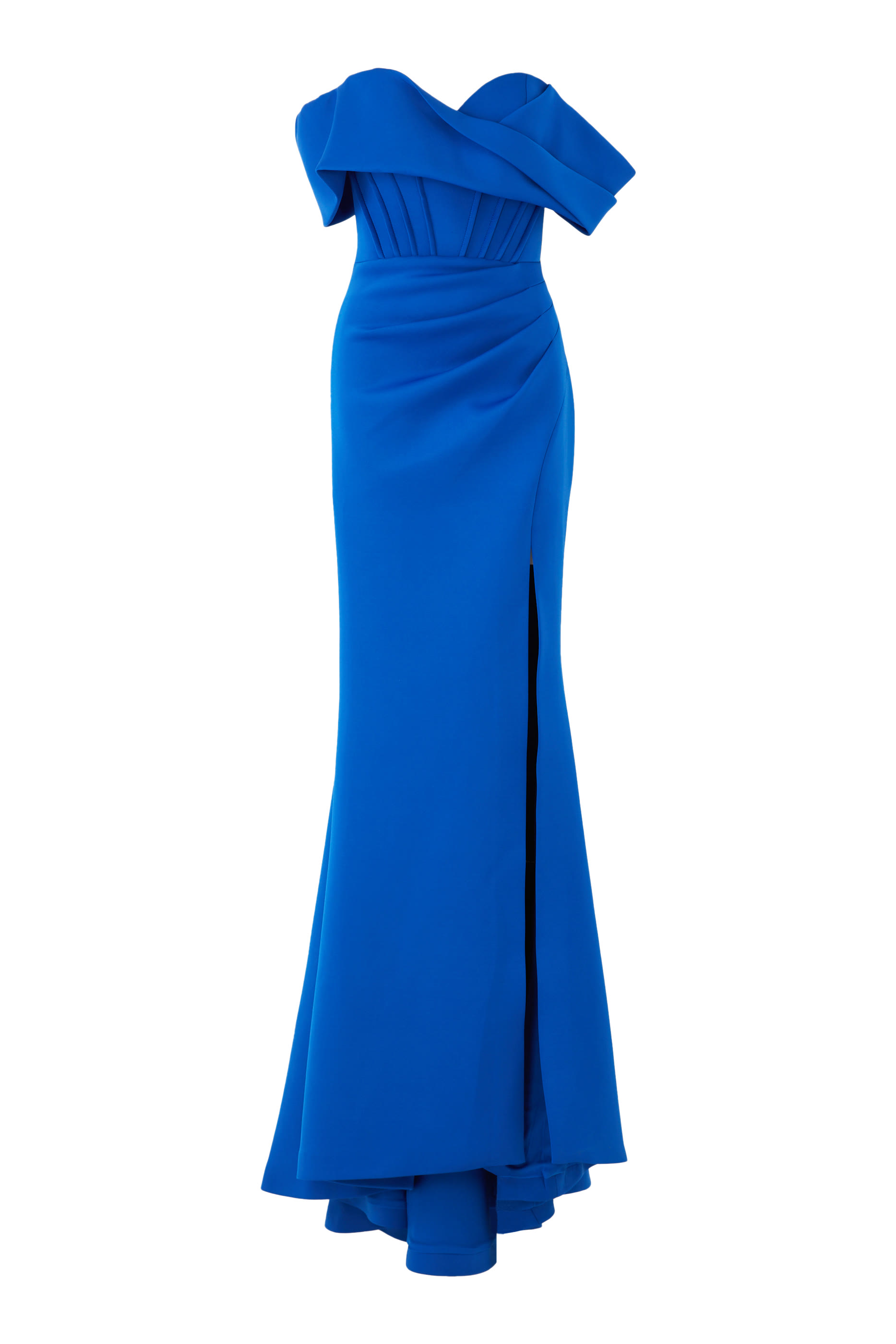 Off Shoulder Fitted Formal Dress