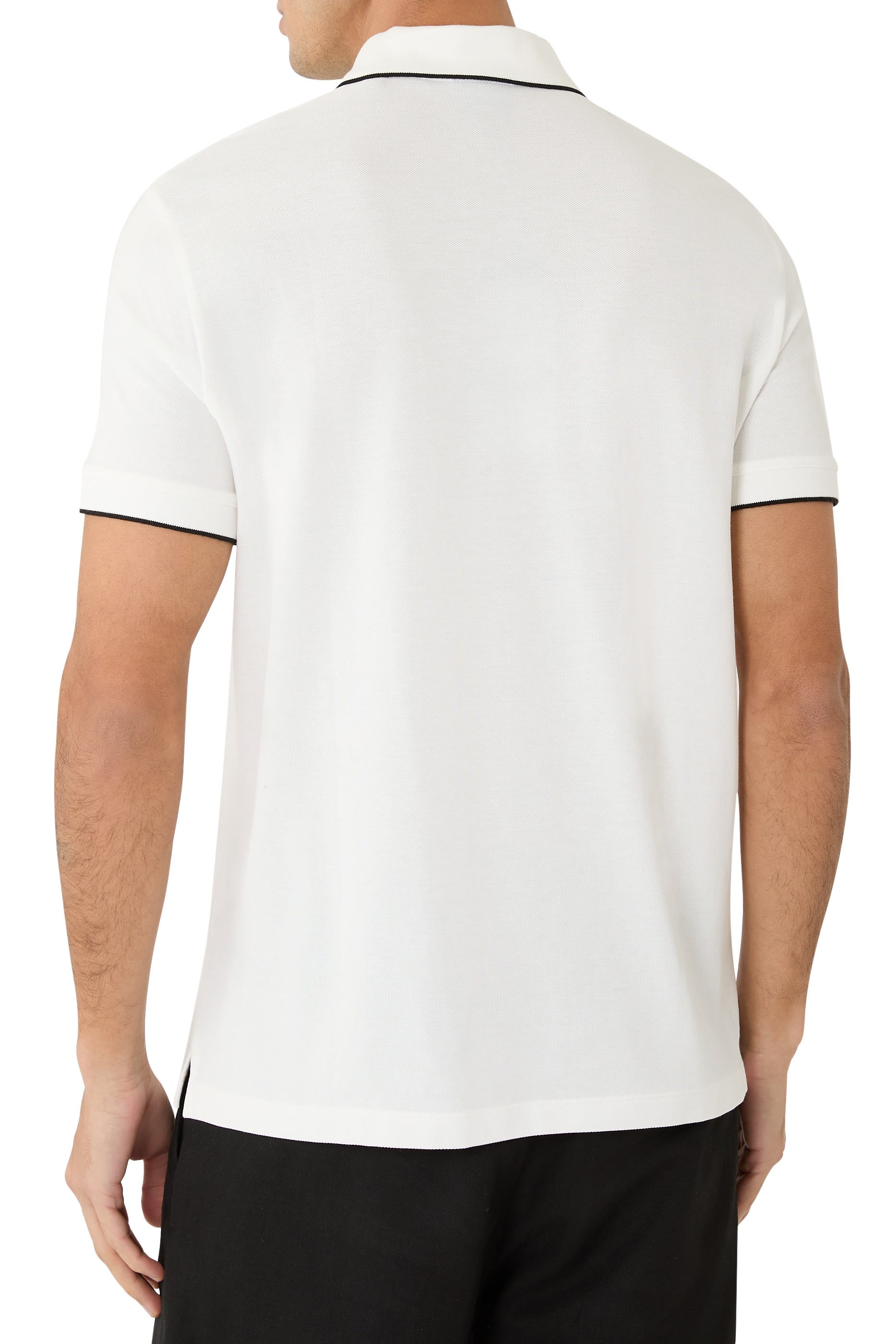  Slim Fit Polo with Button Insert