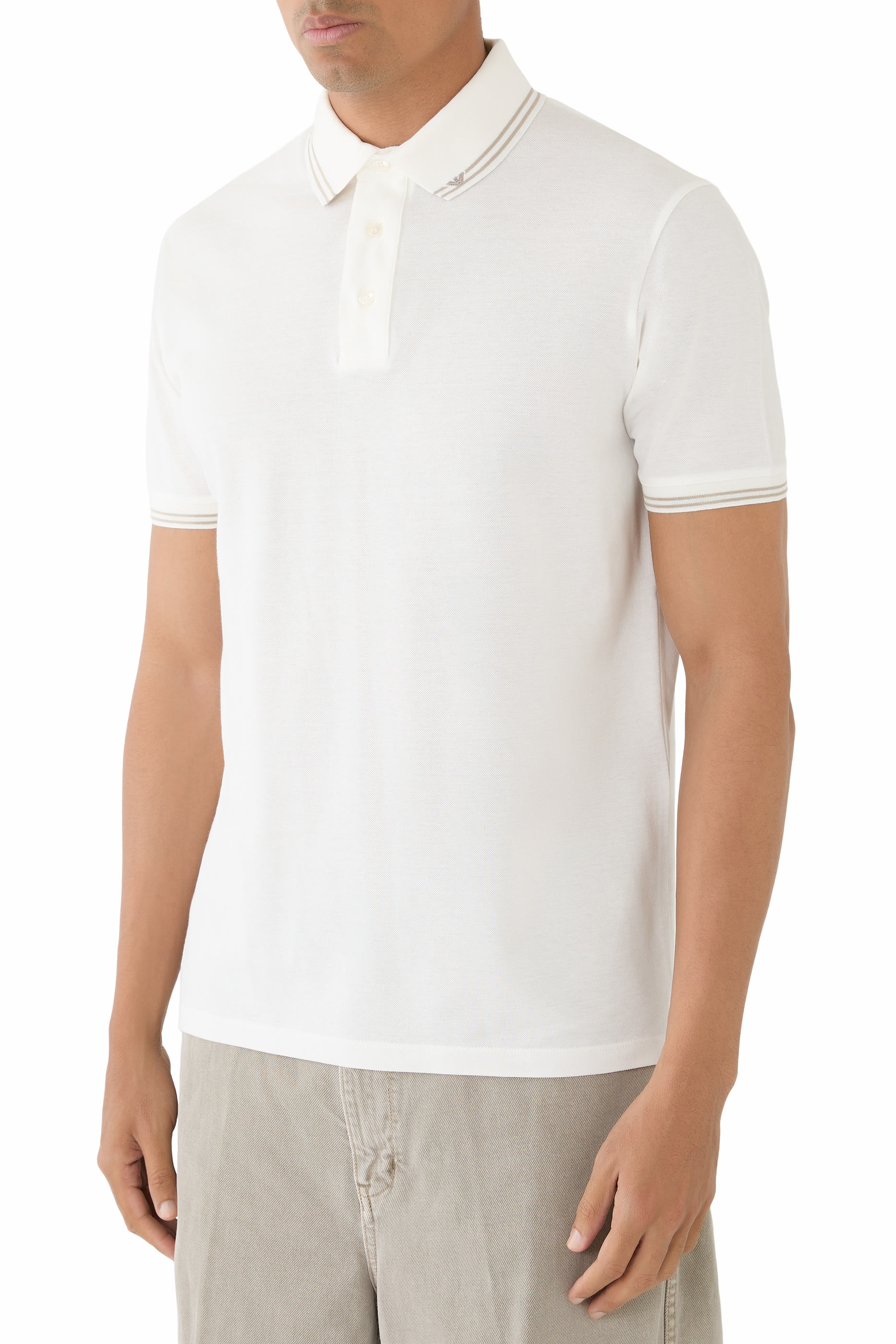 Micro Eagle Jersey Polo Shirt