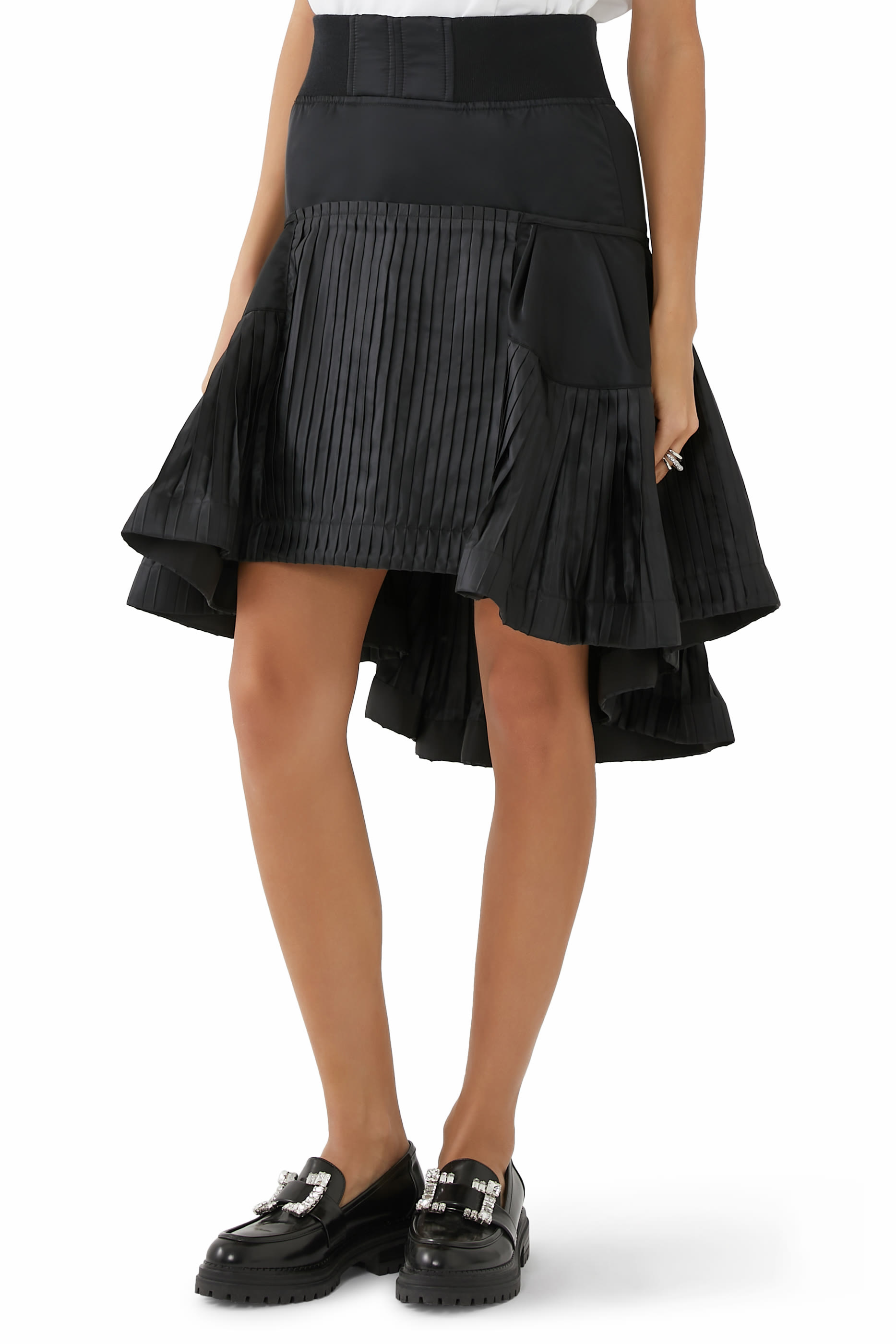 Nylon Twill Skirt