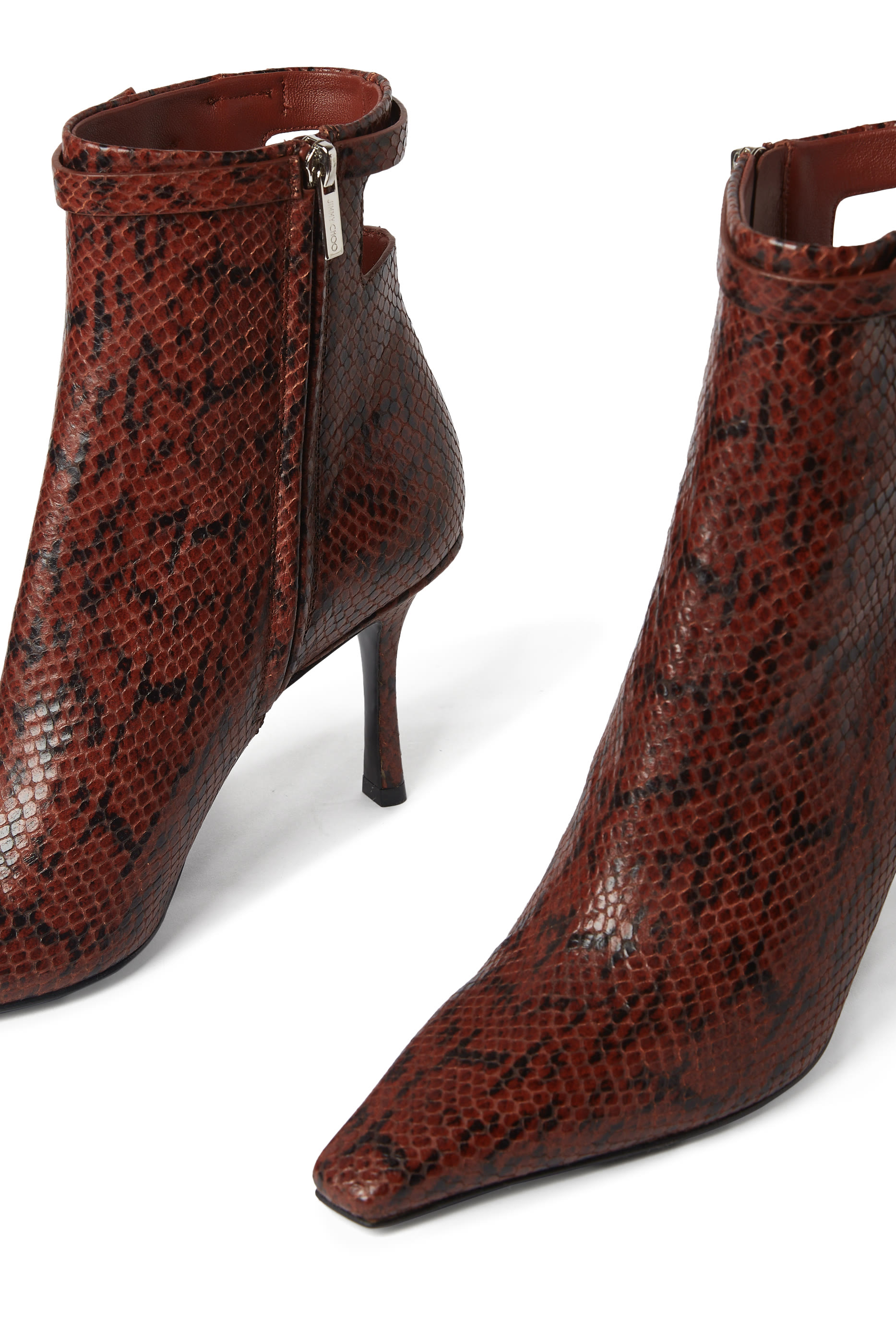 Camie 85 Snake-Print Leather Boots
